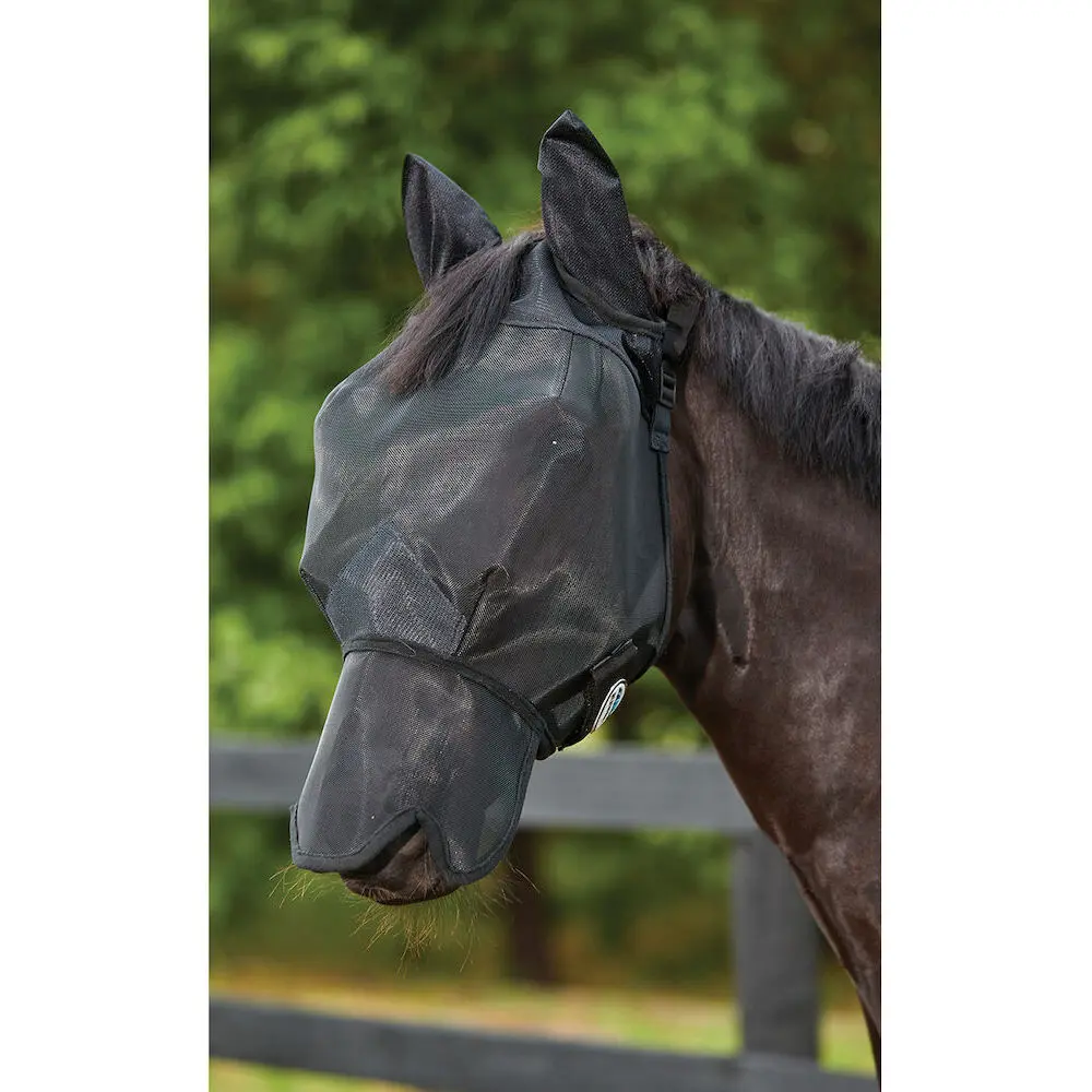 Maschera antimosche per cavallo con copricollo Weatherbeeta Comfitec Double Dart Deluxe