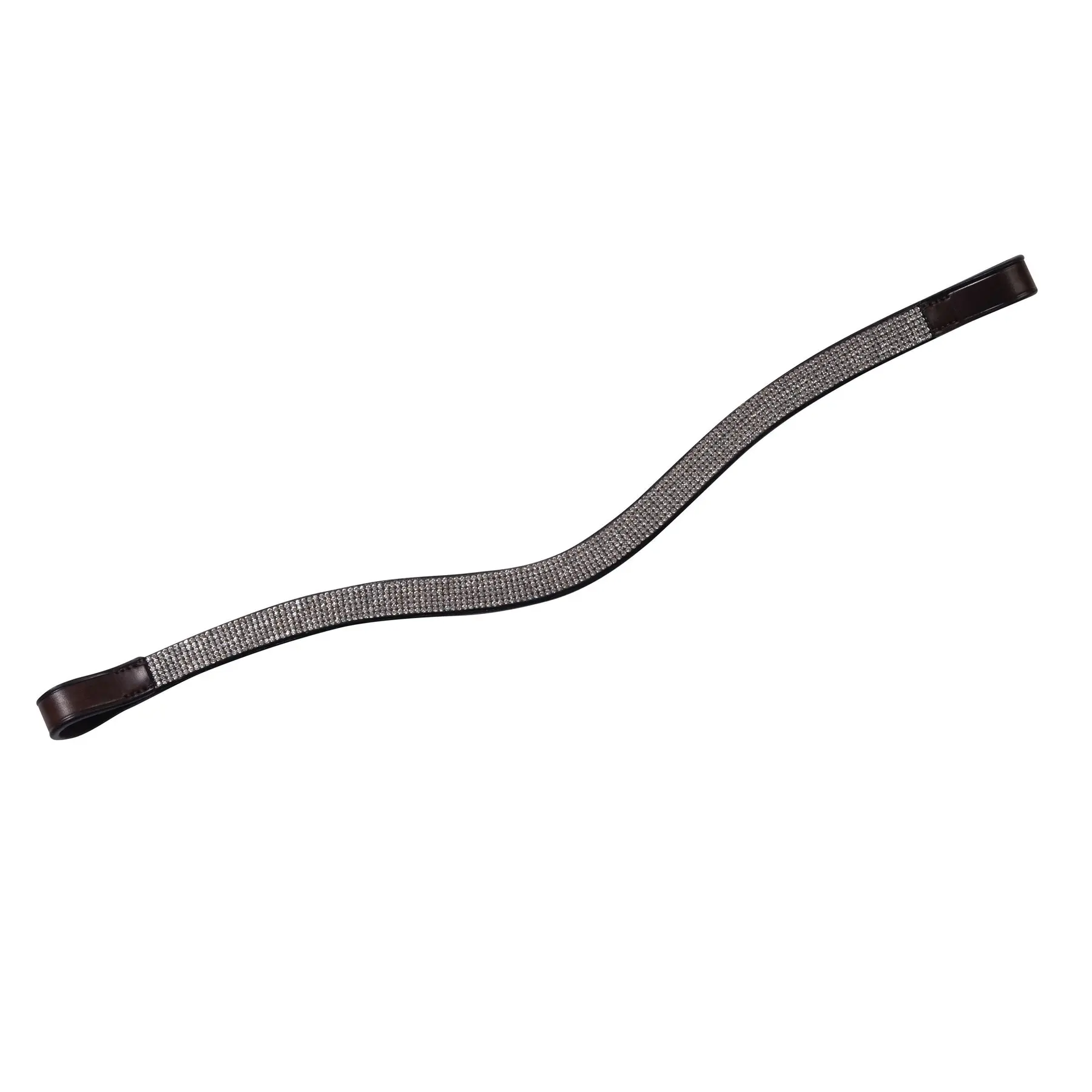 Horse browband with curved chain Weatherbeeta Collegiate