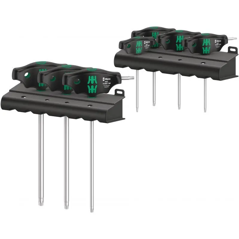 T-Griff Schraubendreher-Set mit Haltefunktion-467/7 Wera TO