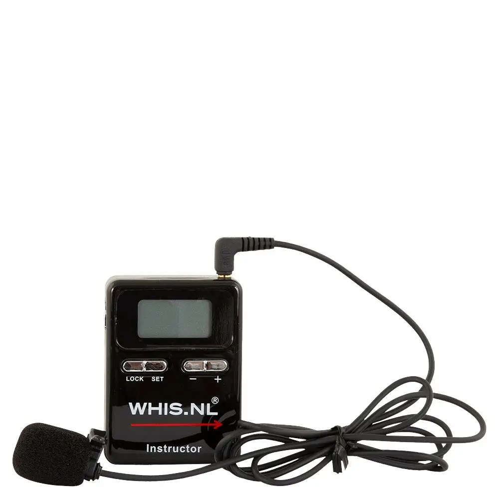 Whis Schwarz Sender Mit Mikrofon Instructor