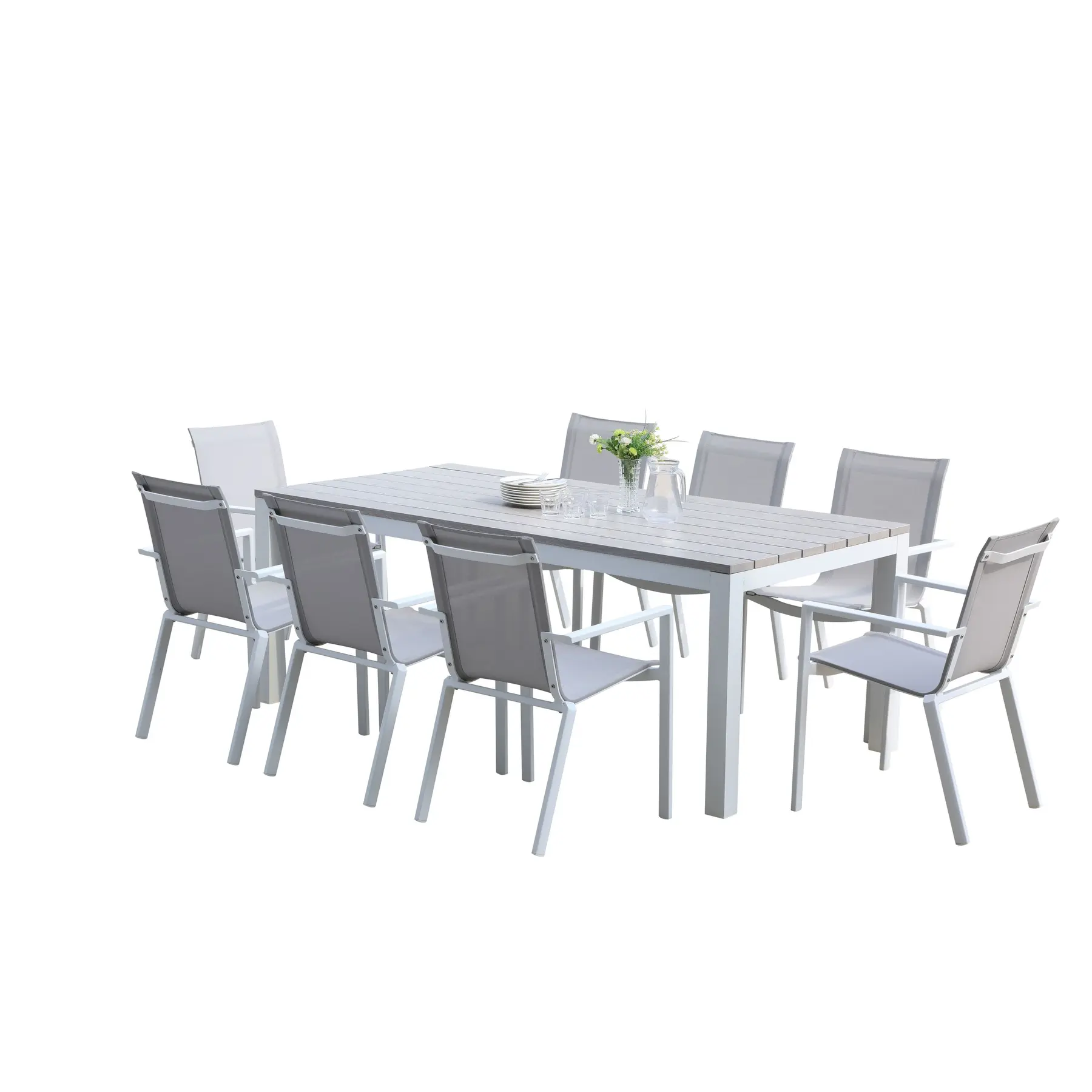 Salon de jardin Wilsa Garden alluminium Tampa T8+F8 Salon de jardin Wilsa Garden alluminium Tampa T8+F8