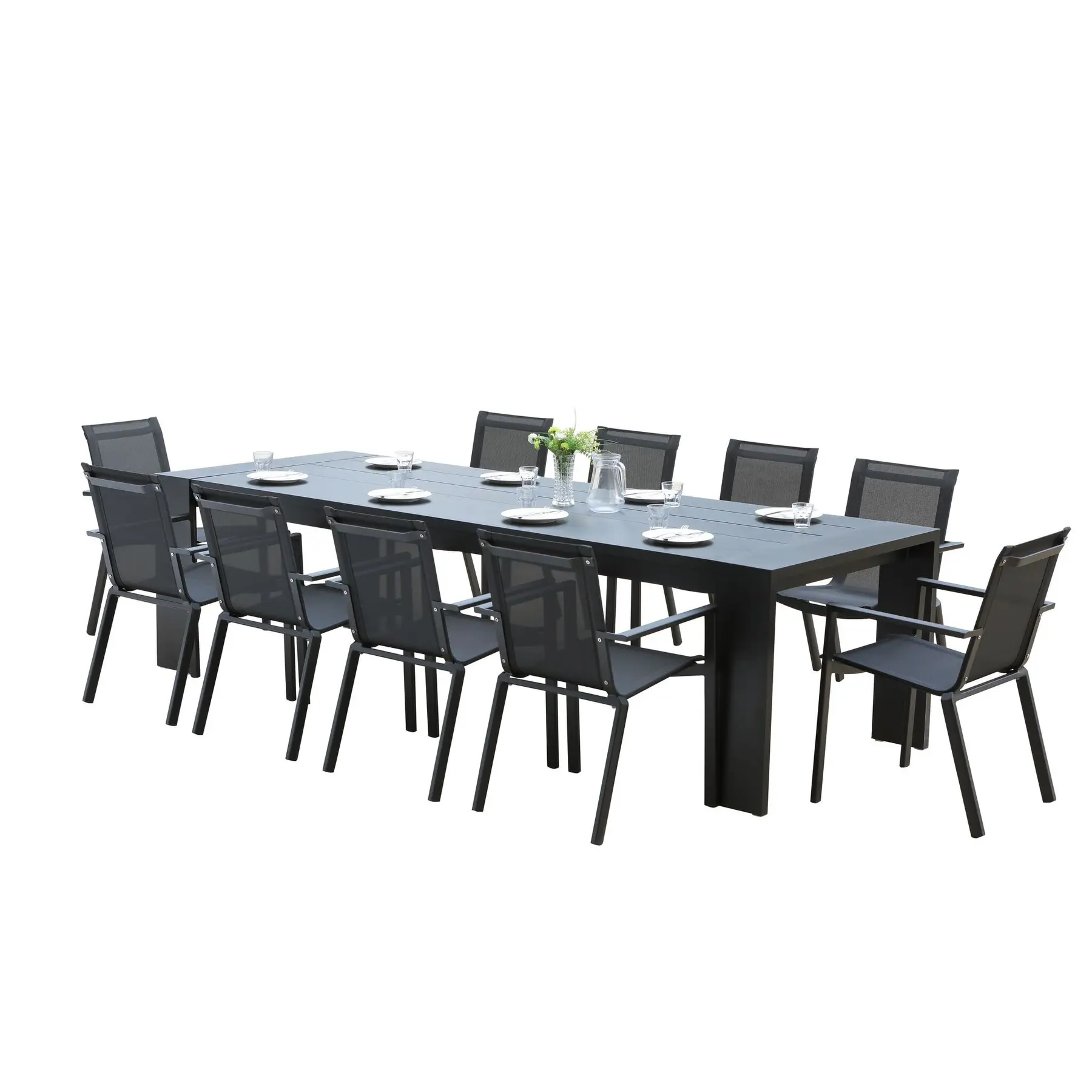Salon de jardin alluminium Wilsa Garden Ibiza T8+F10 Salon de jardin alluminium Wilsa Garden Ibiza T8+F10
