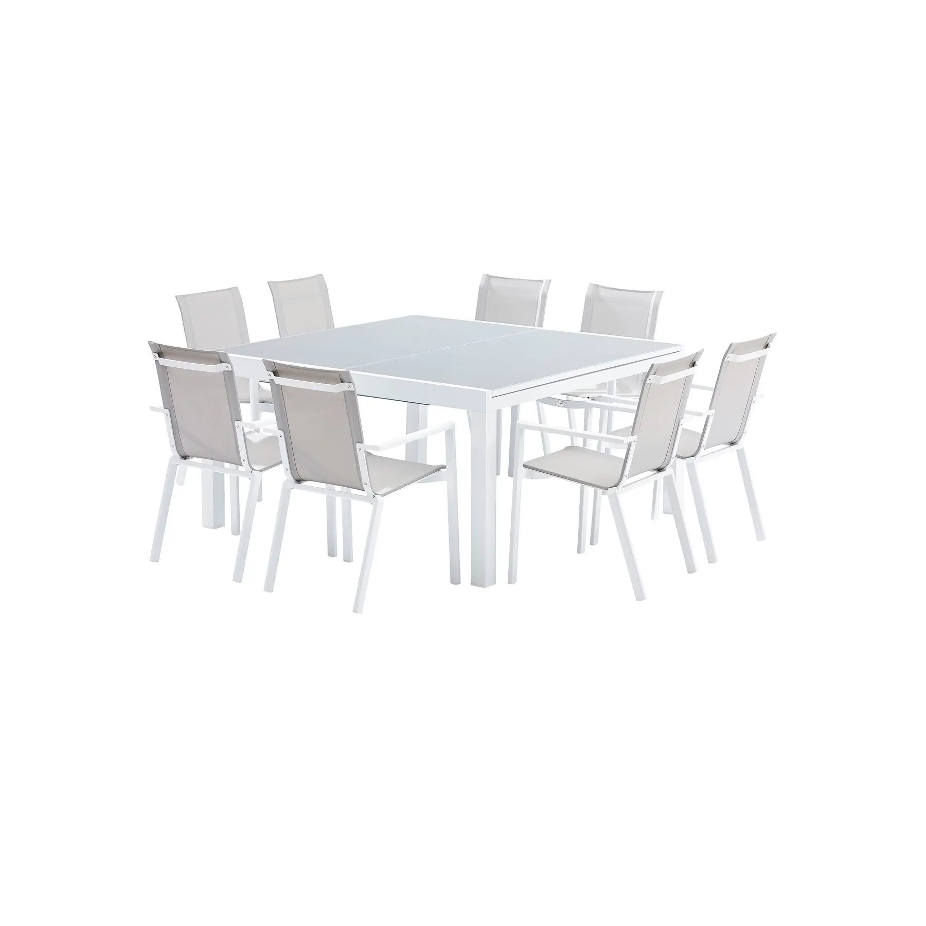 Salon de jardin full verre Wilsa Garden White star T8/12+F8+C4 Salon de jardin full verre Wilsa Garden White star T8/12+F8+C4