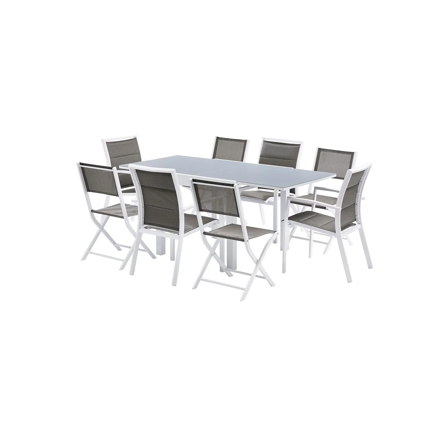 Salon de jardin full verre Wilsa Garden Modulo T4/8+F4+C4 Salon de jardin full verre Wilsa Garden Modulo T4/8+F4+C4