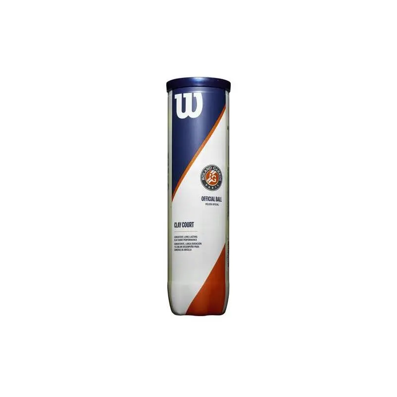 Tubo di 4 palline da tennis Wilson Roland Garros Clay