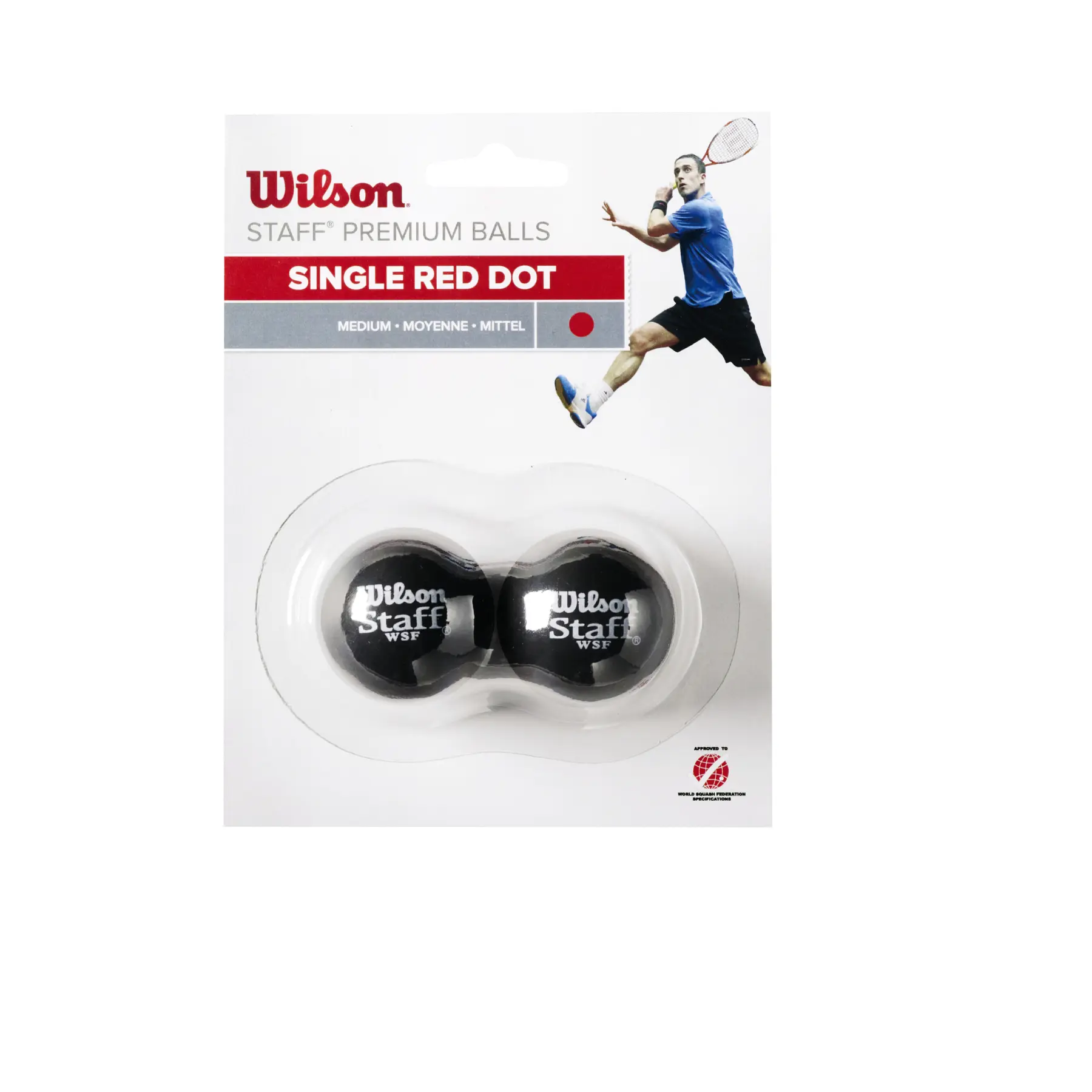 2er-Set Squashbälle Wilson Staff