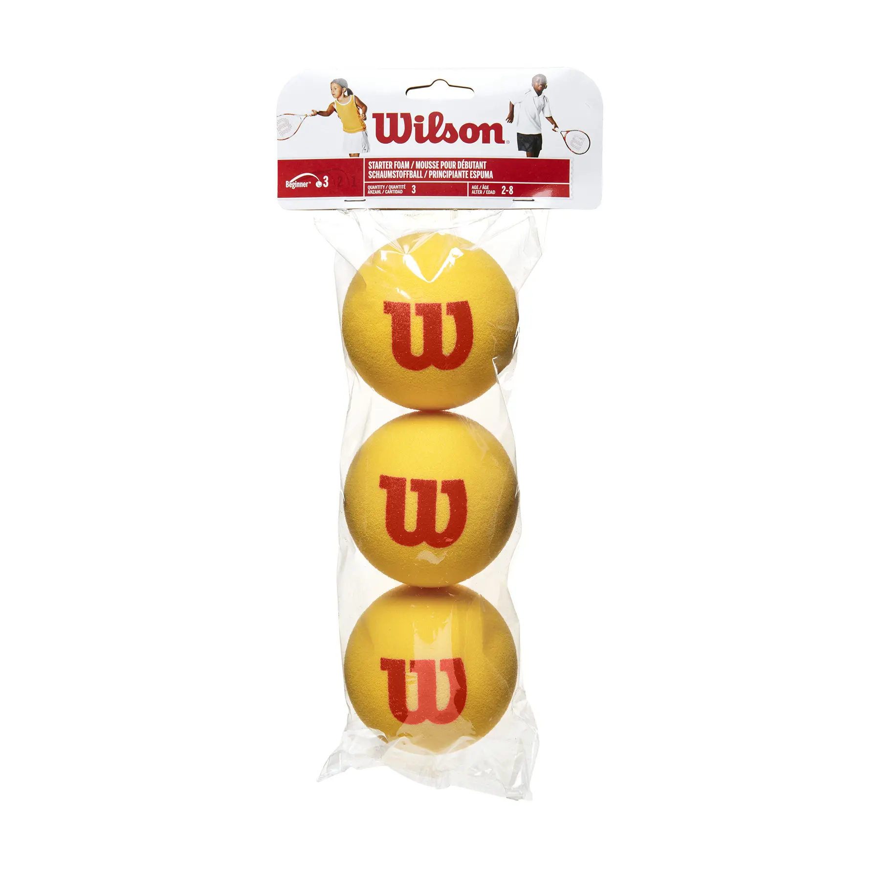 3er-Set Tennisbälle Wilson en mousse Starter Tour
