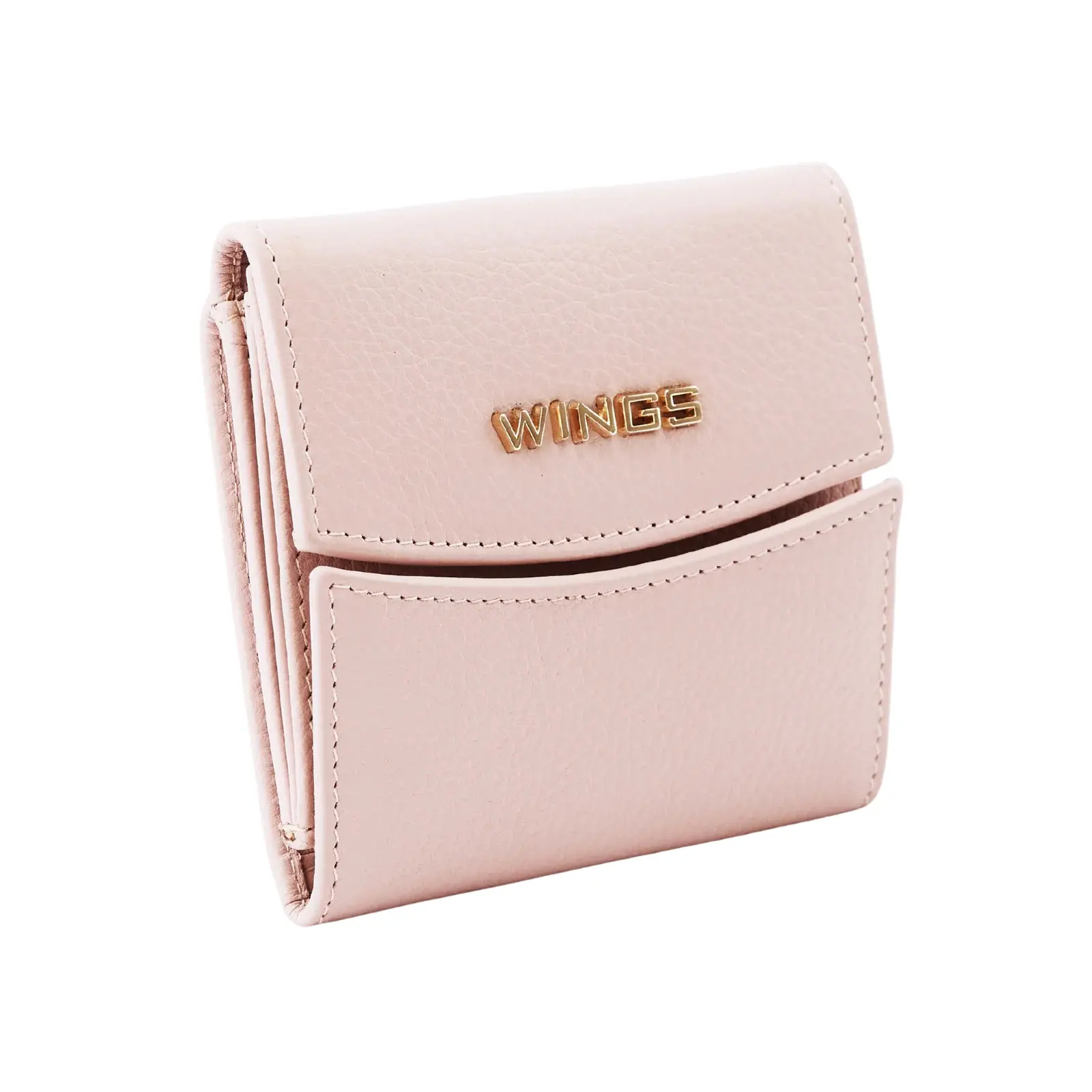 Portafoglio compatto in pelle per donna Wings RFID