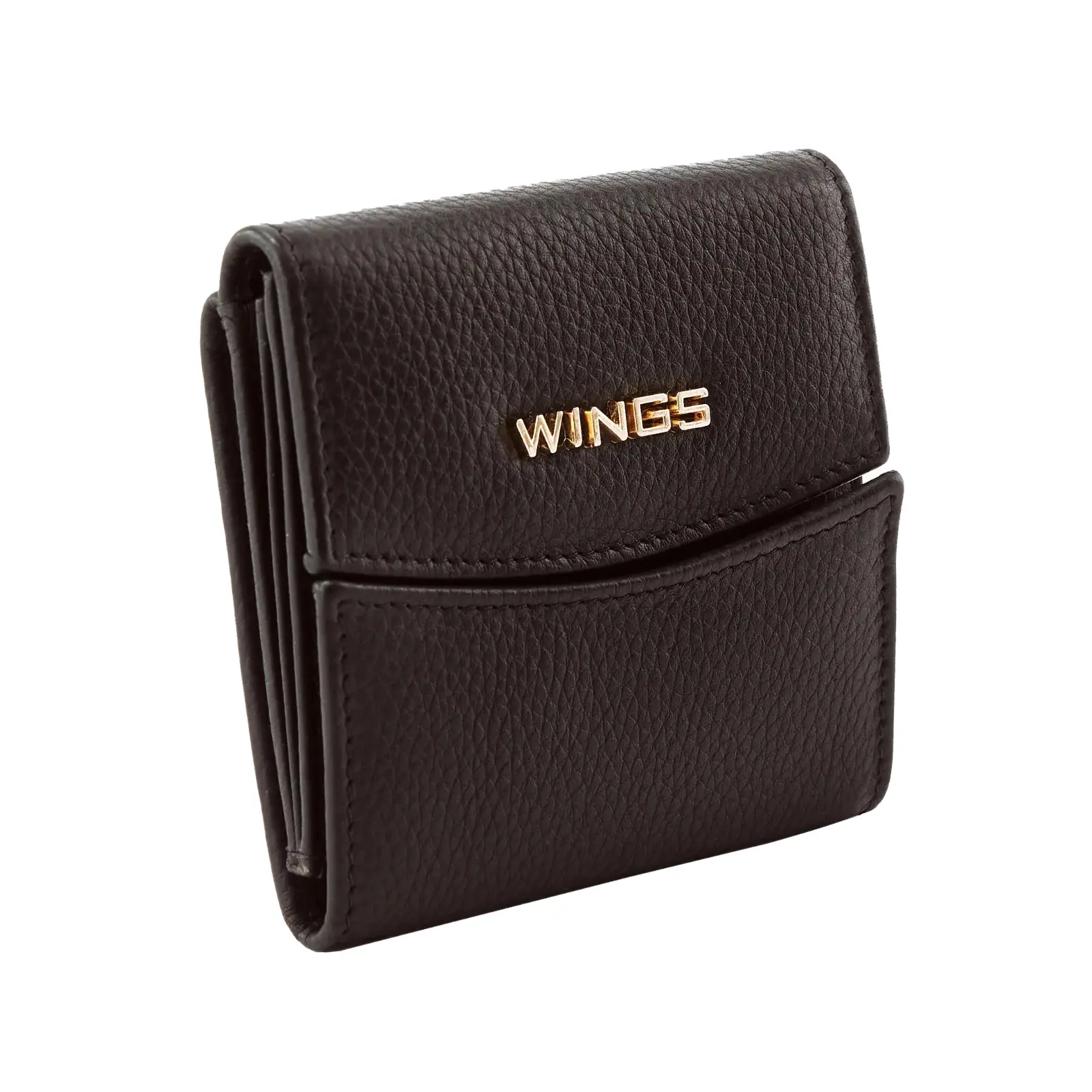 Portafoglio compatto in pelle per donna Wings RFID