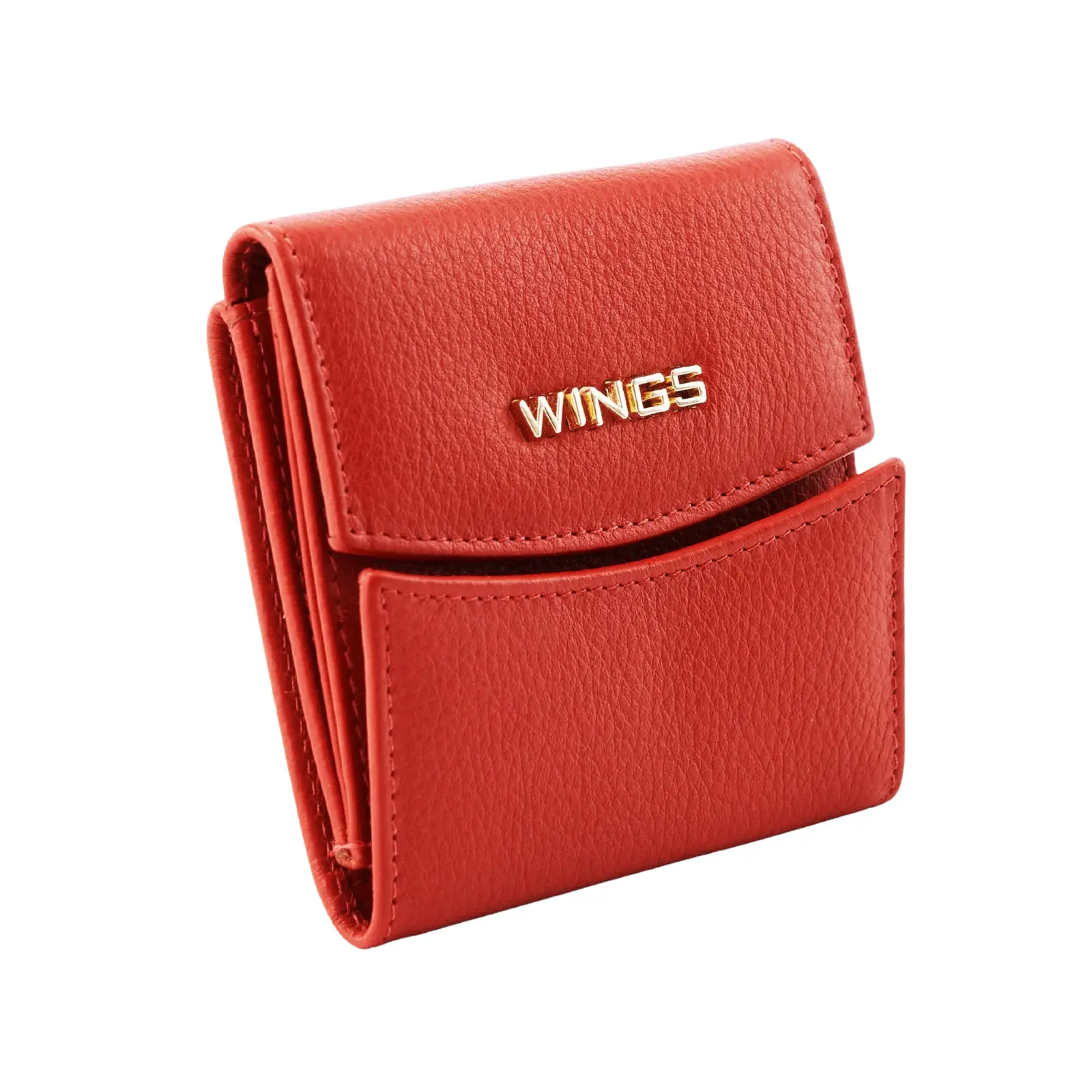 Portafoglio compatto in pelle per donna Wings RFID