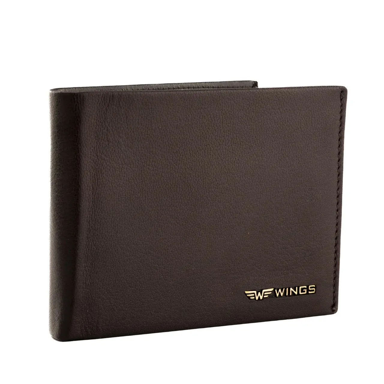 Portafoglio in pelle con chiusura a pressione Wings