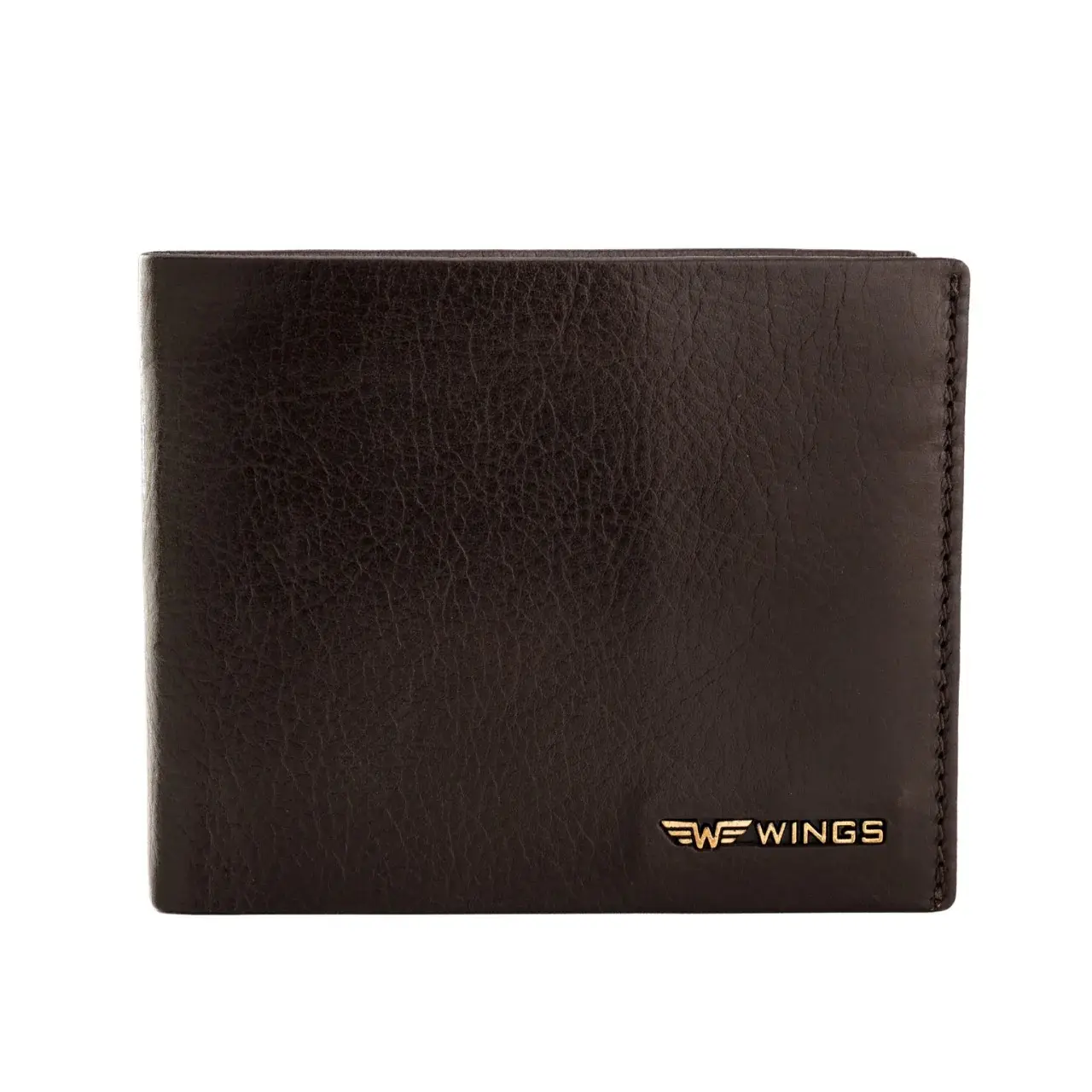 Portafoglio in pelle con pattina Wings