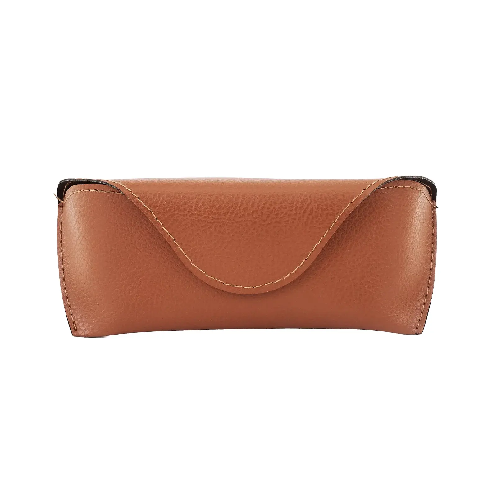 Bruin Bril Etui van Kunstleer met Magneetsluiting - ETSC-101A