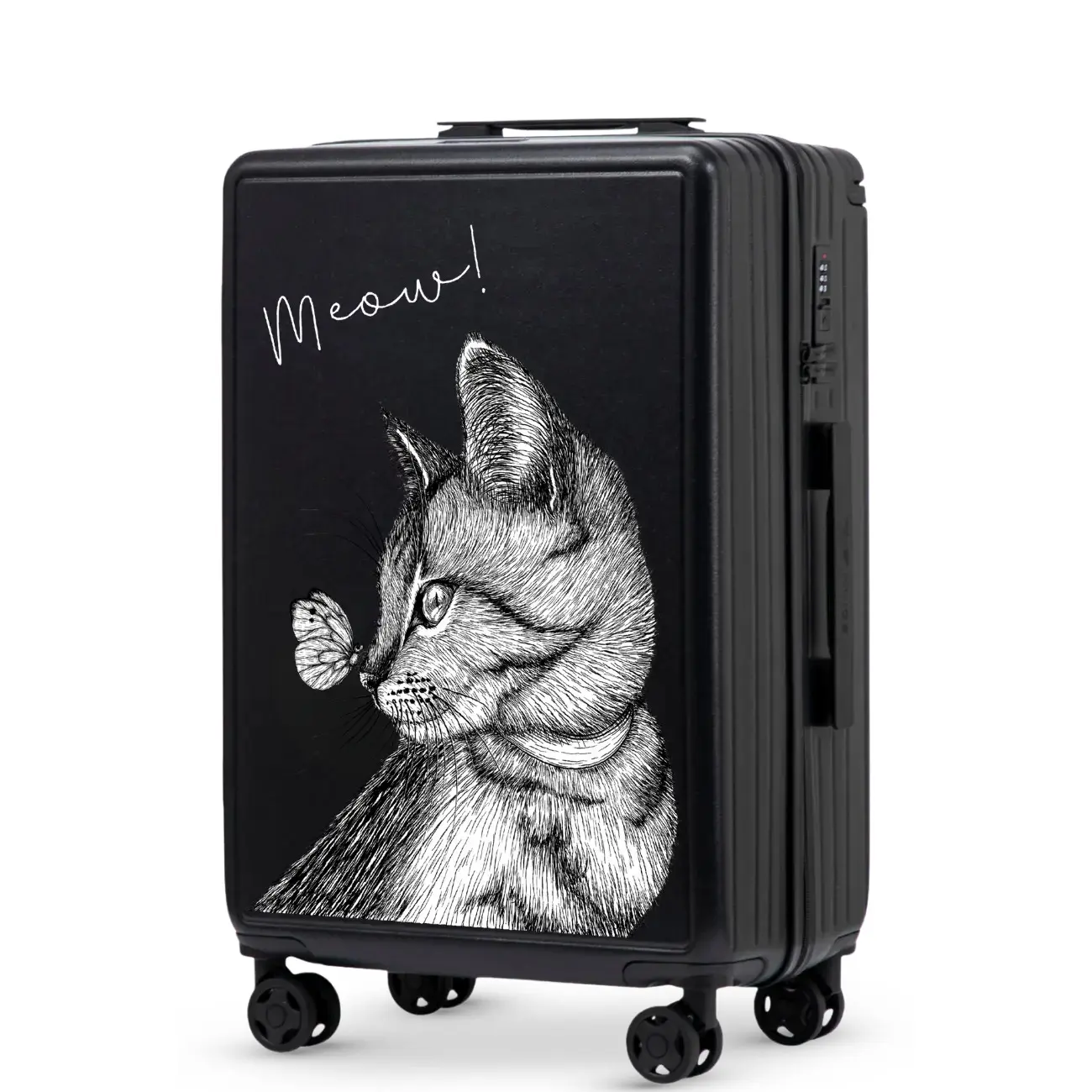 Valigia media Wings ABS+ Customized Meow 24"