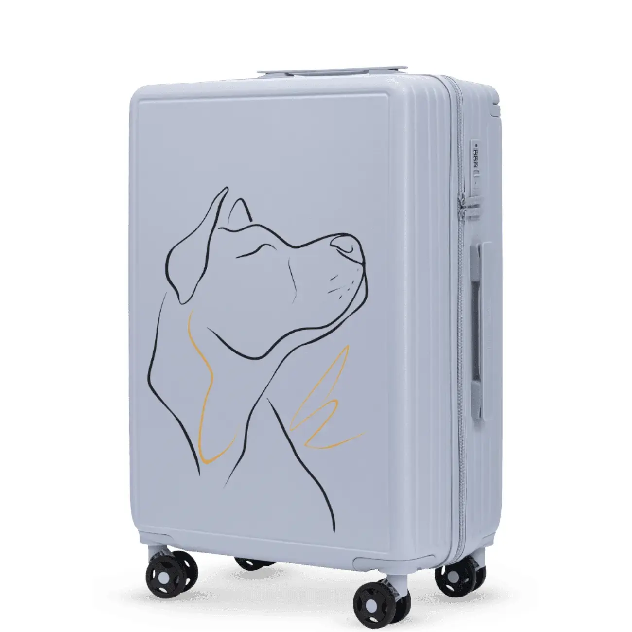 Valigia media Wings ABS+ Customized Dog 24"