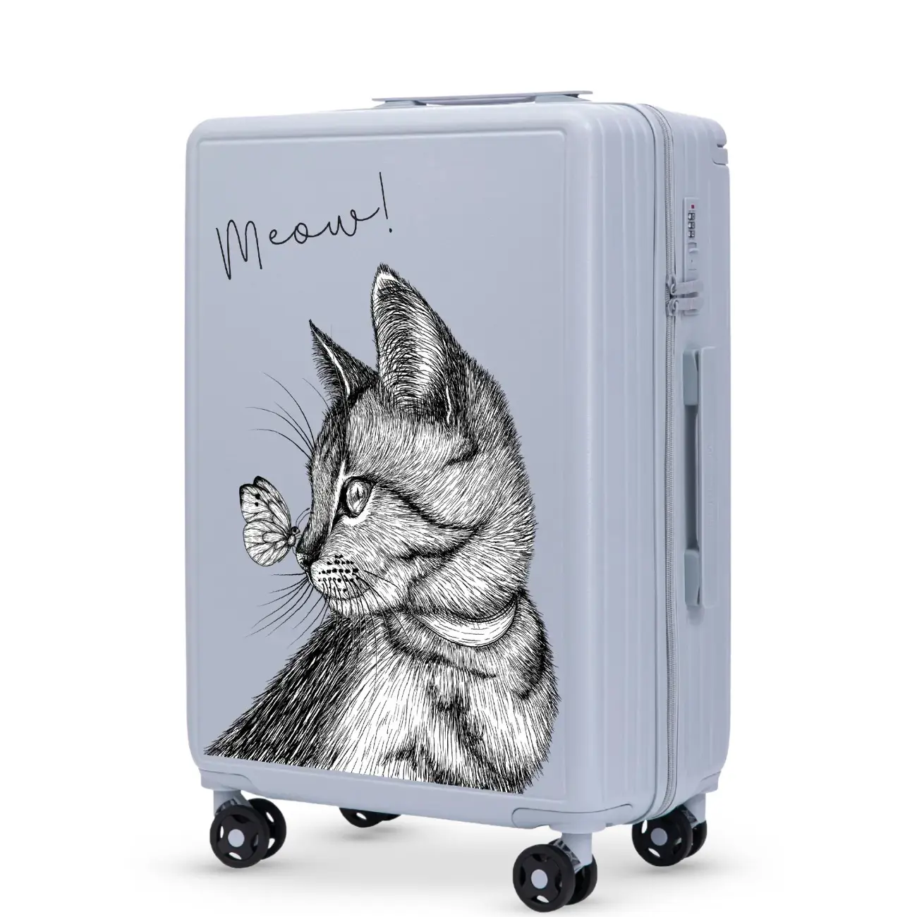 Valigia media Wings ABS+ Customized Meow 24"