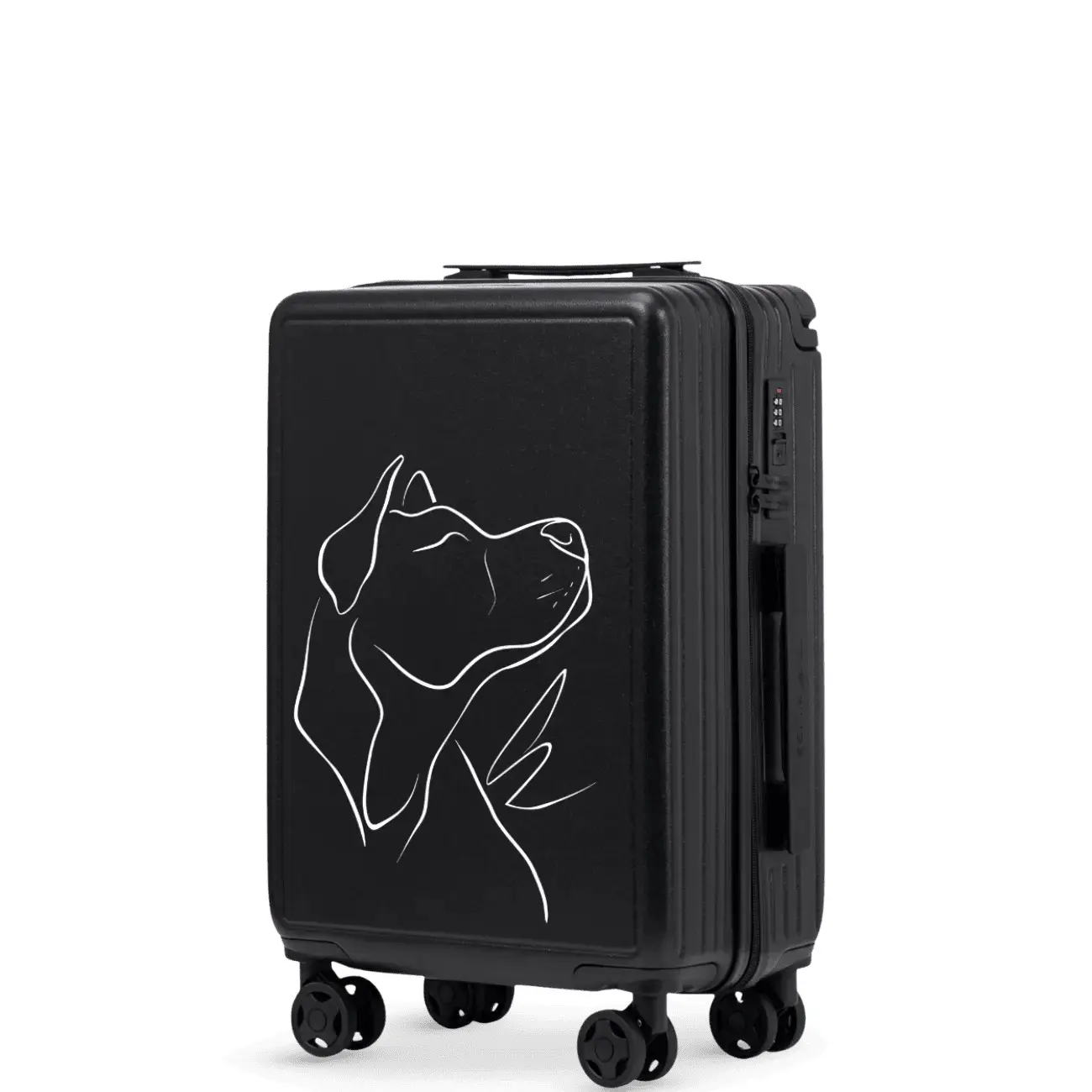 Valigia a mano personalizzata Wings ABS+ Dog 20"