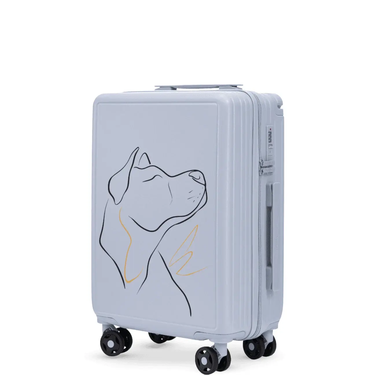 Valigia a mano personalizzata Wings ABS+ Dog 20"