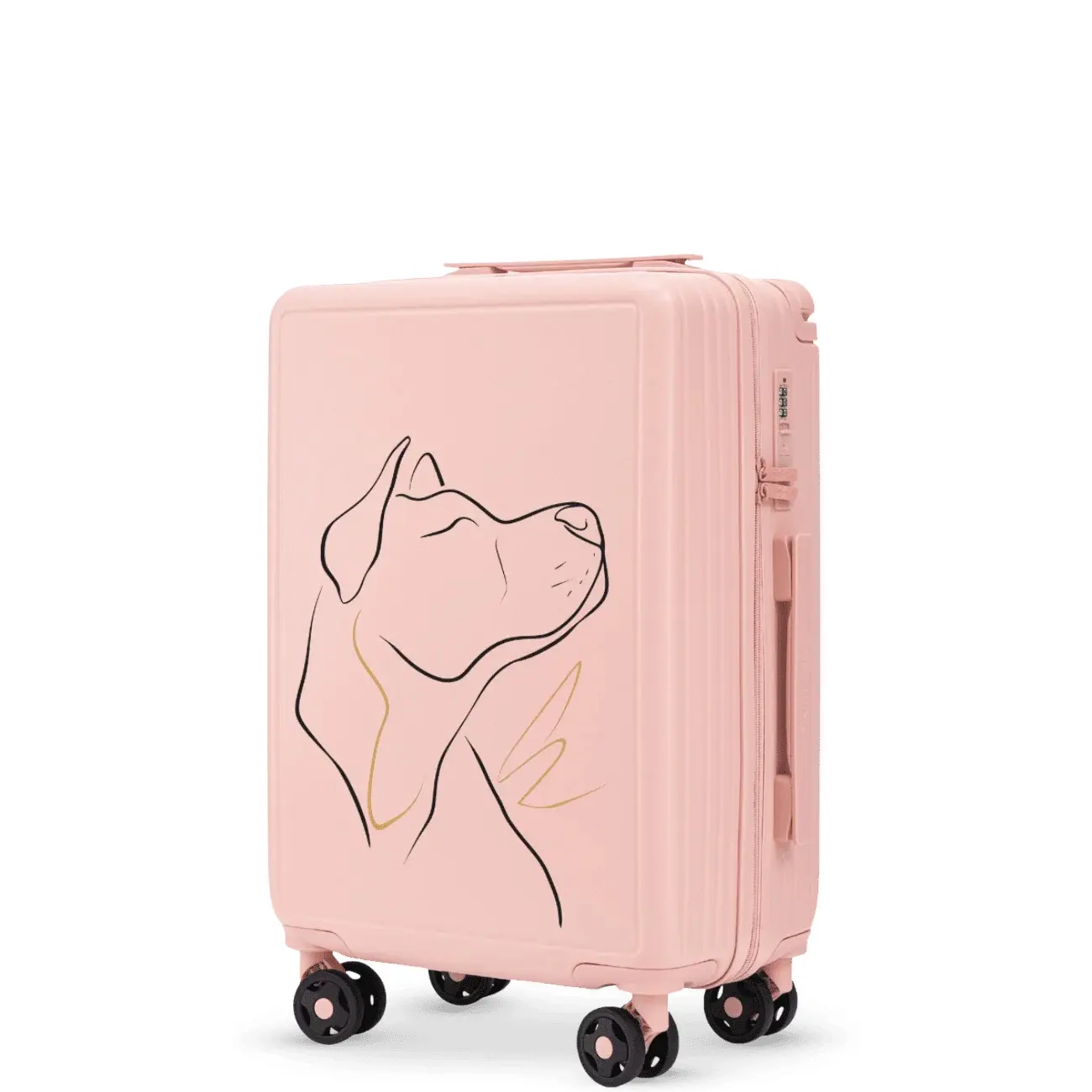 Valigia a mano personalizzata Wings ABS+ Dog 20"
