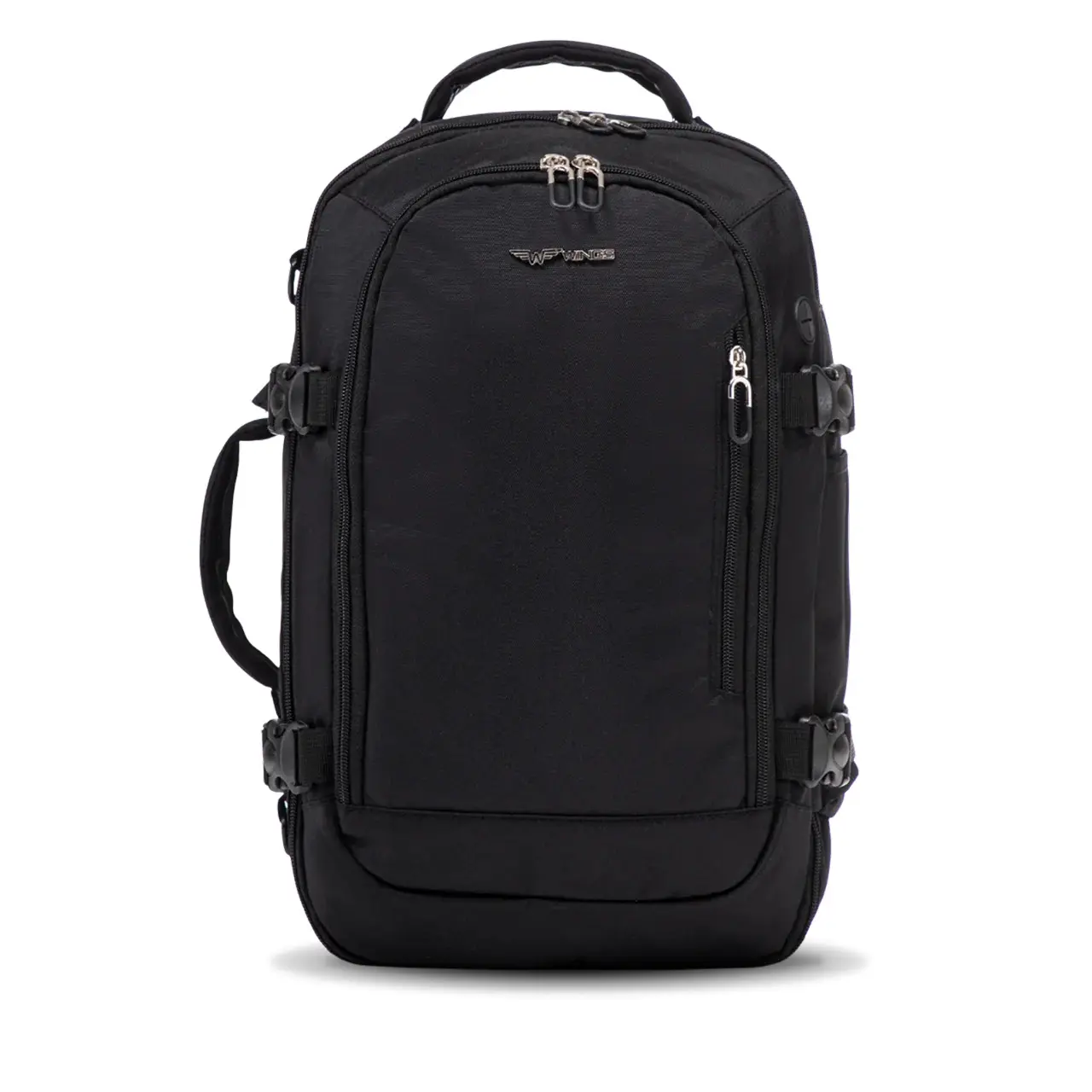 WINGS Zwarte Rugzak Laptop 20-40L - Reizen & Dagelijks Gebruik