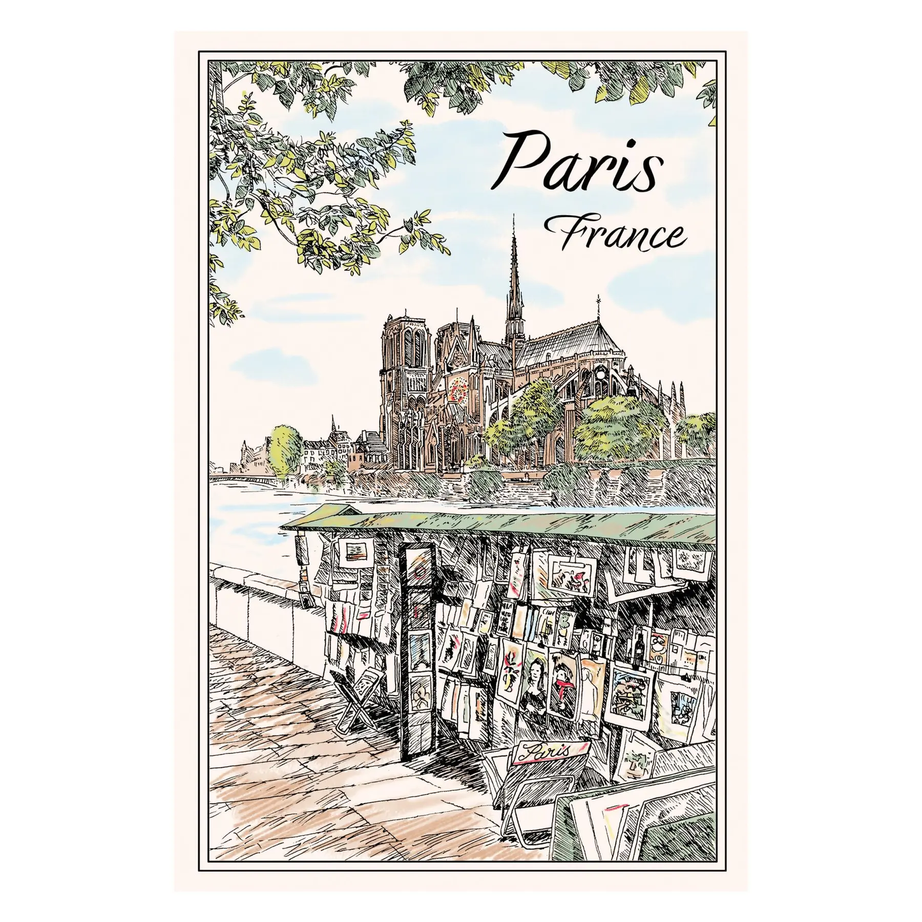 Torchon quai notre dame Winkler