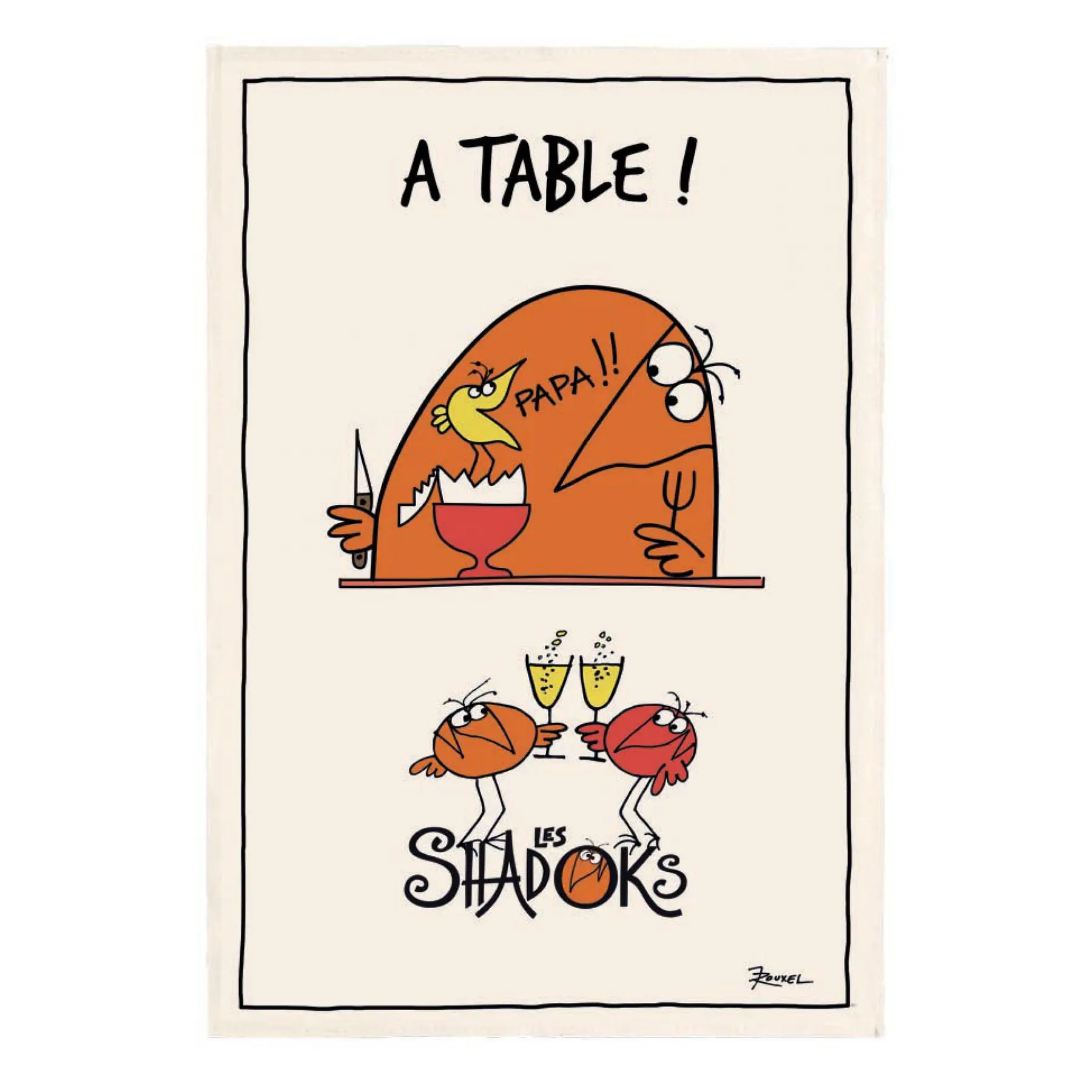 Torchon à table Winkler Shadoks
