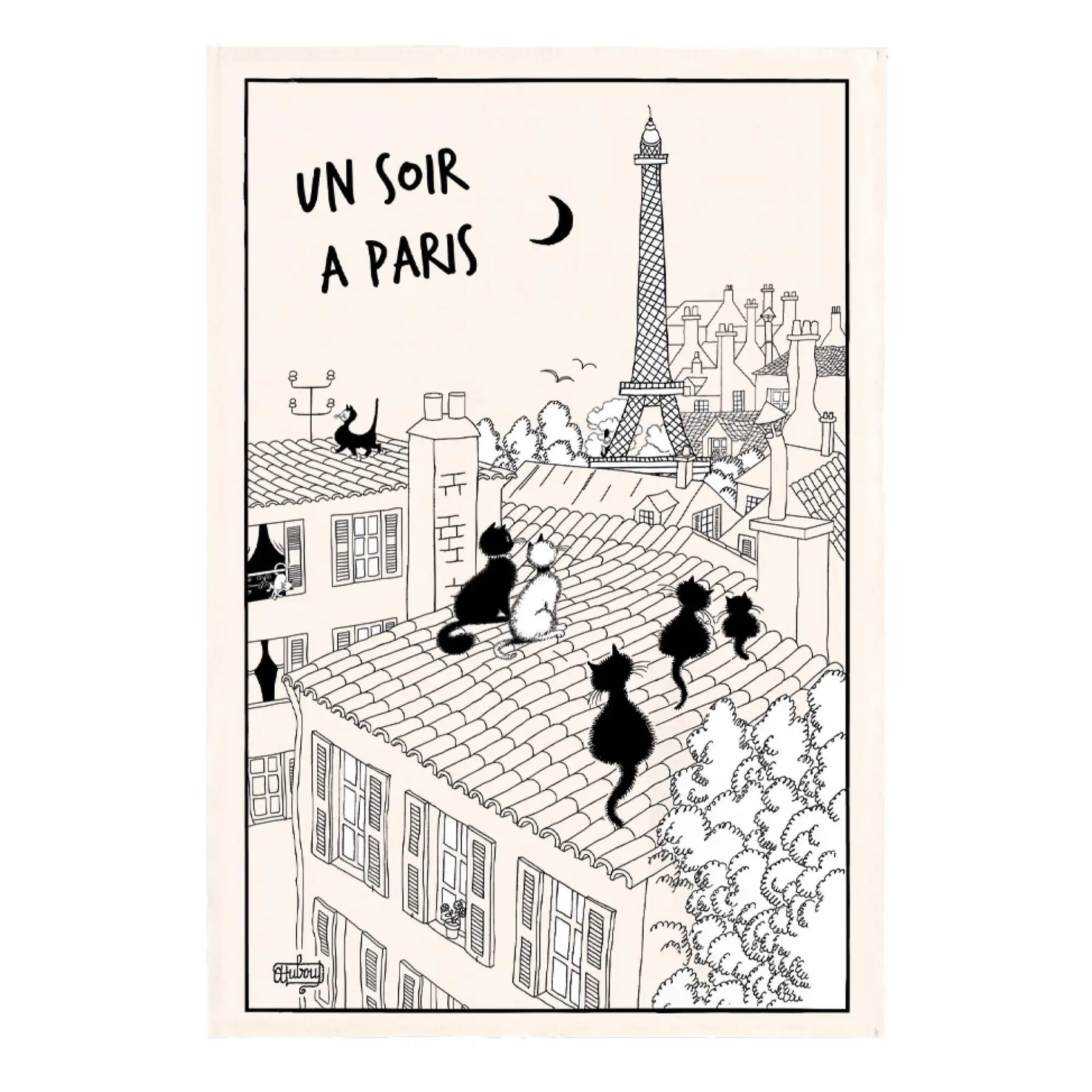 Torchon Winkler Dubout Un Soir