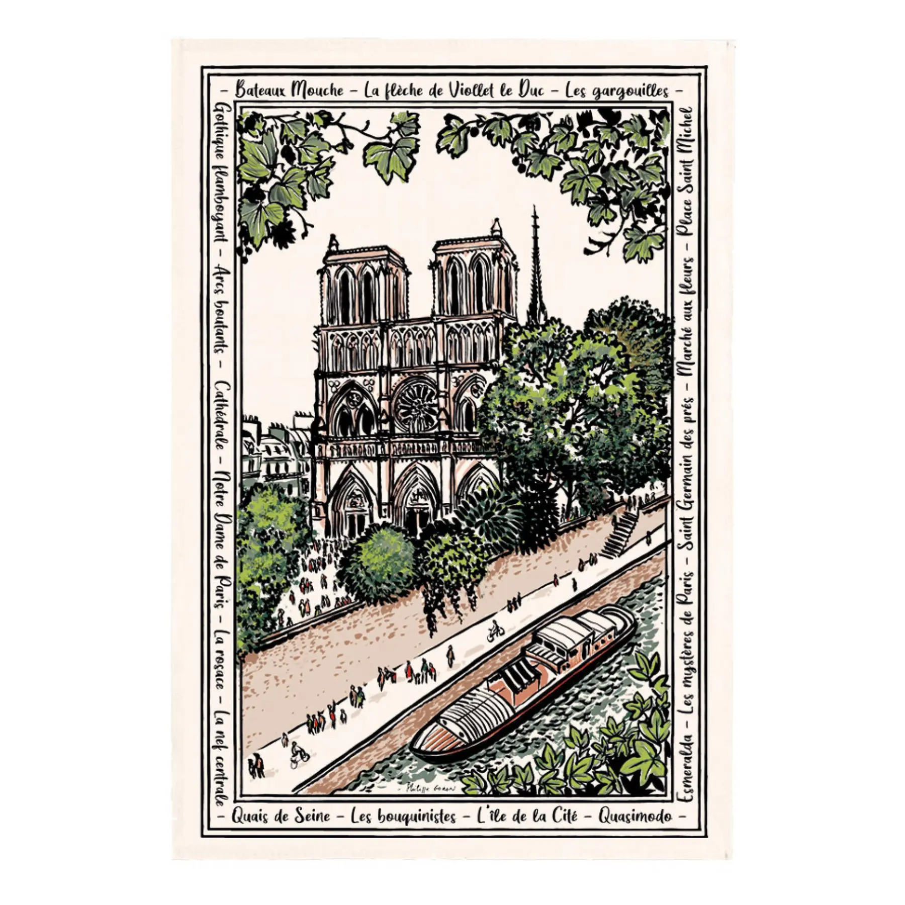Torchon Winkler Notre dame
