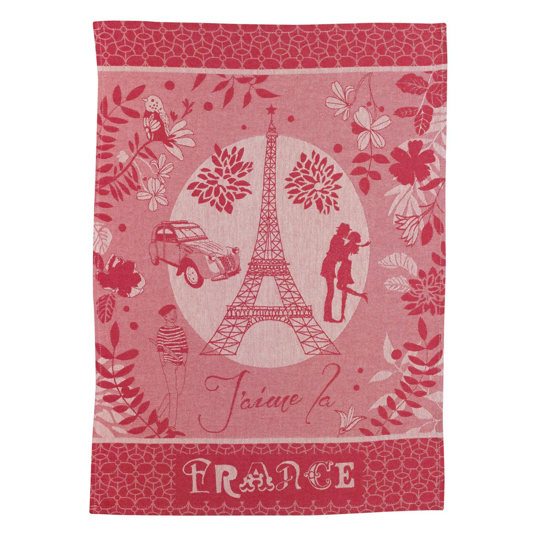 Torchon Winkler Jacquard Tour Eiffel