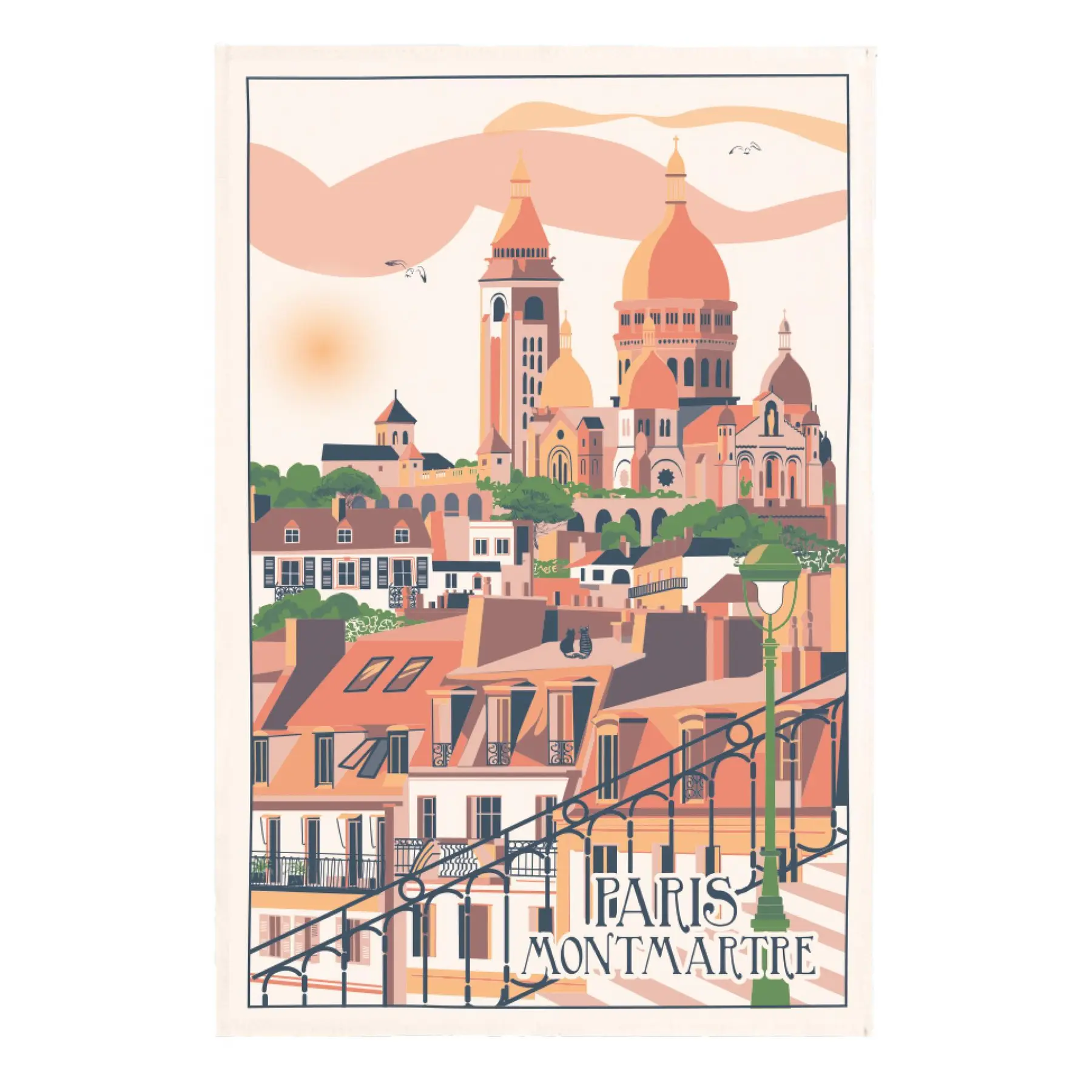 Küchentuch Dorf Montmartre Winkler