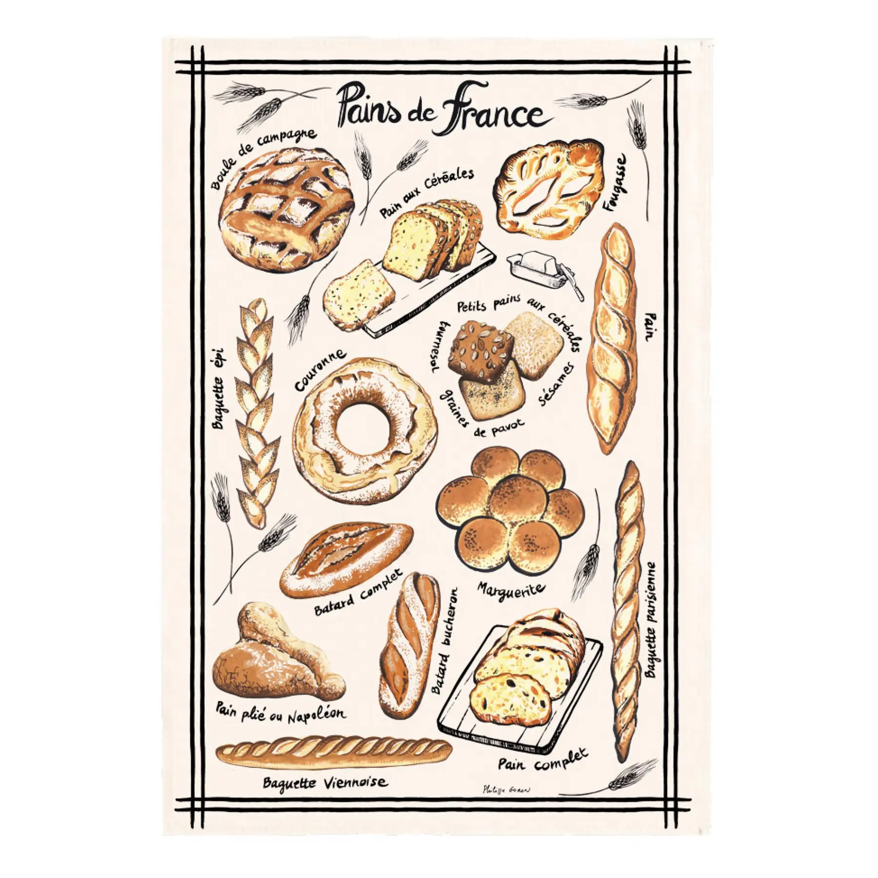 Theedoek - brood france Winkler