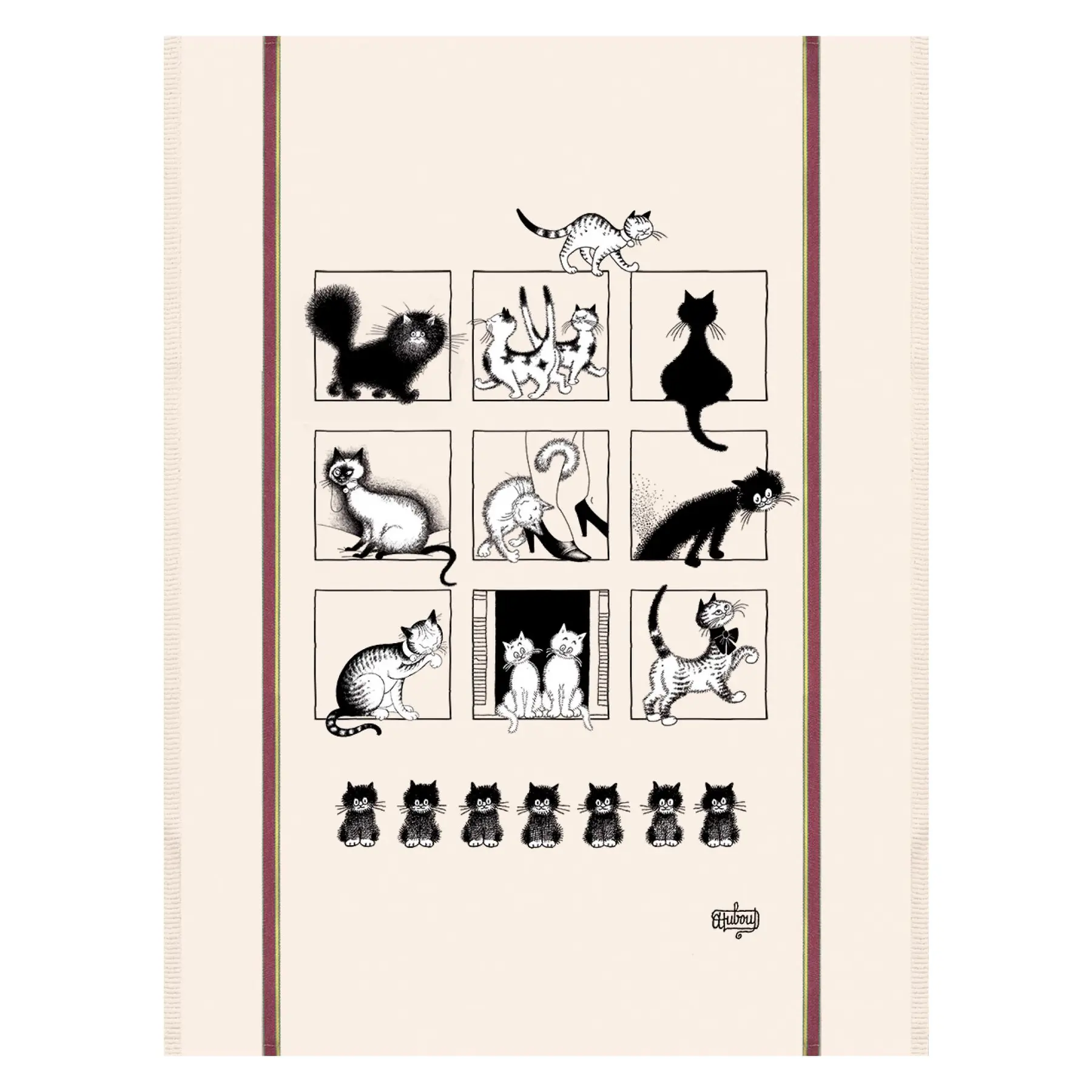 Grand torchon - Galerie de Chats Winkler Dubout