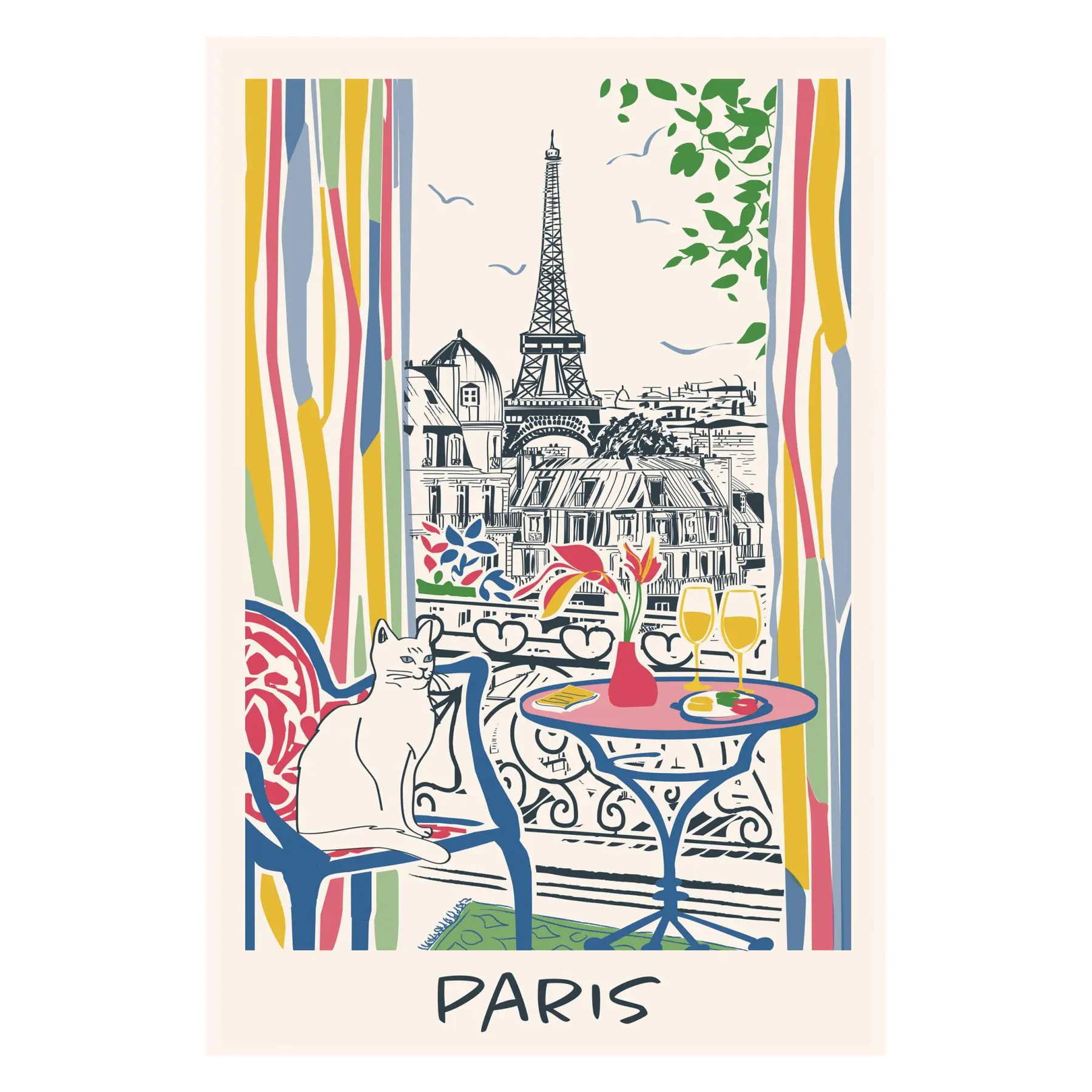 Torchon enfant Winkler Fenetre sur Paris