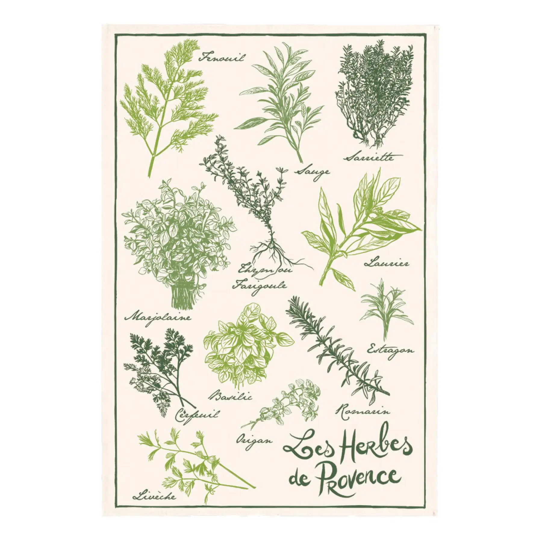 Theedoek - les herbes de provence Winkler