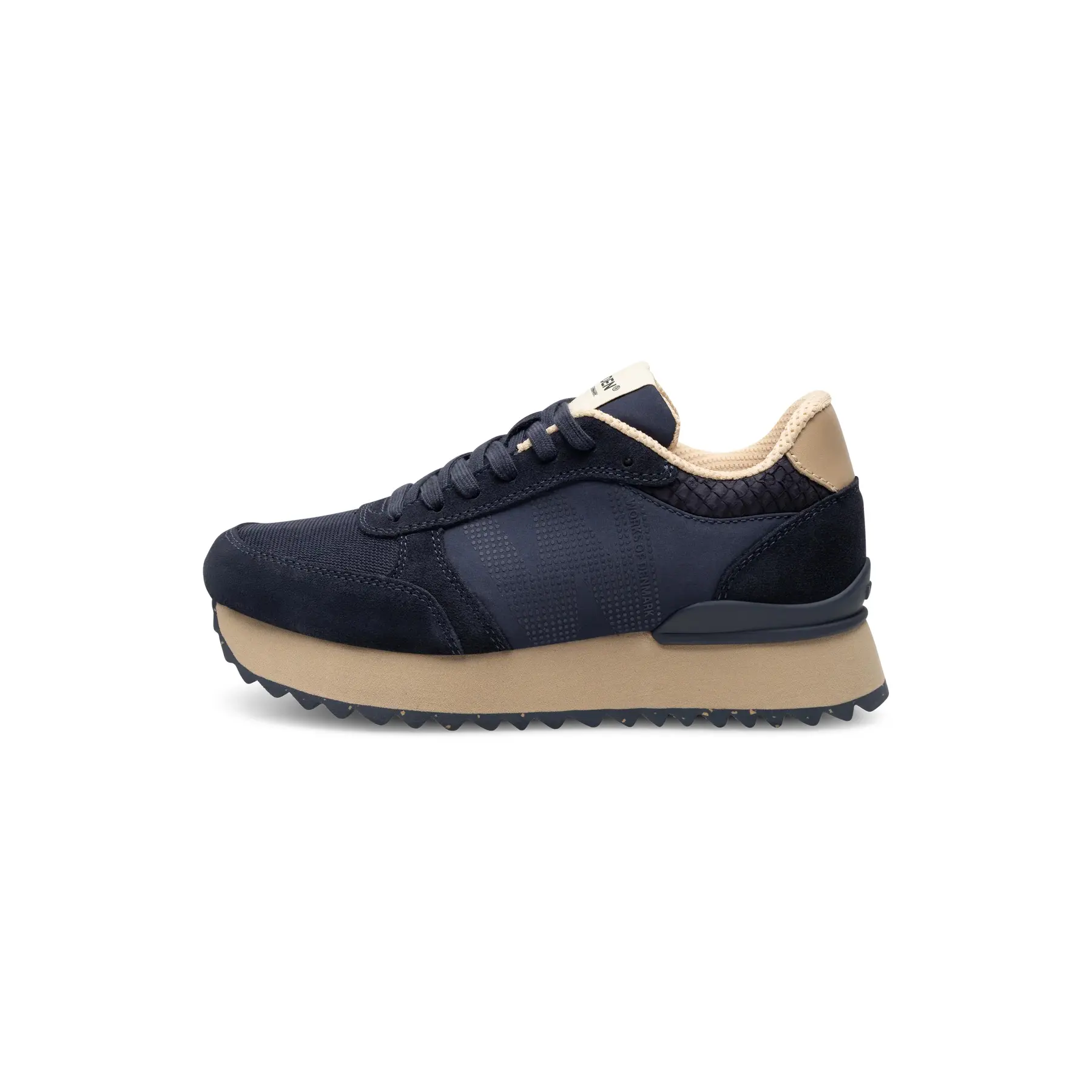 Woden Ronja Plateau Sneakers - Dames - Blauw - Maat 38