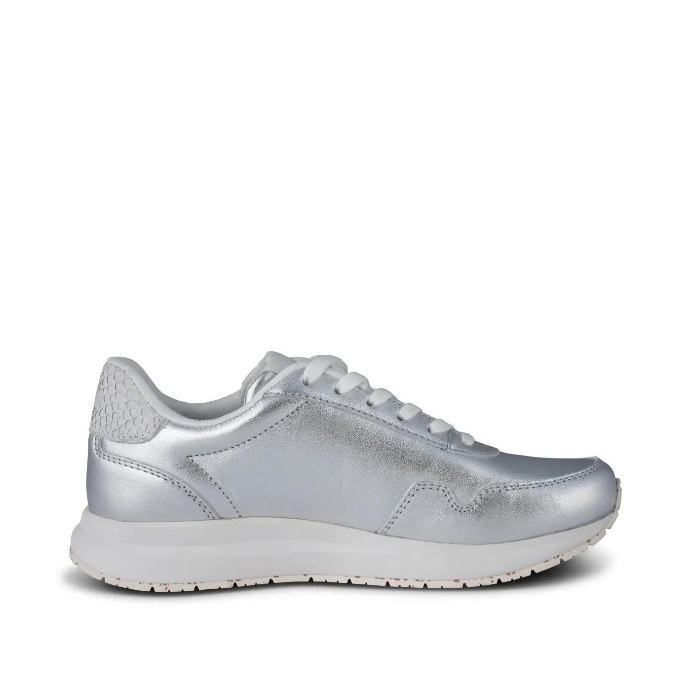Sneakers da donna Woden Nora Natural Soft Metallic