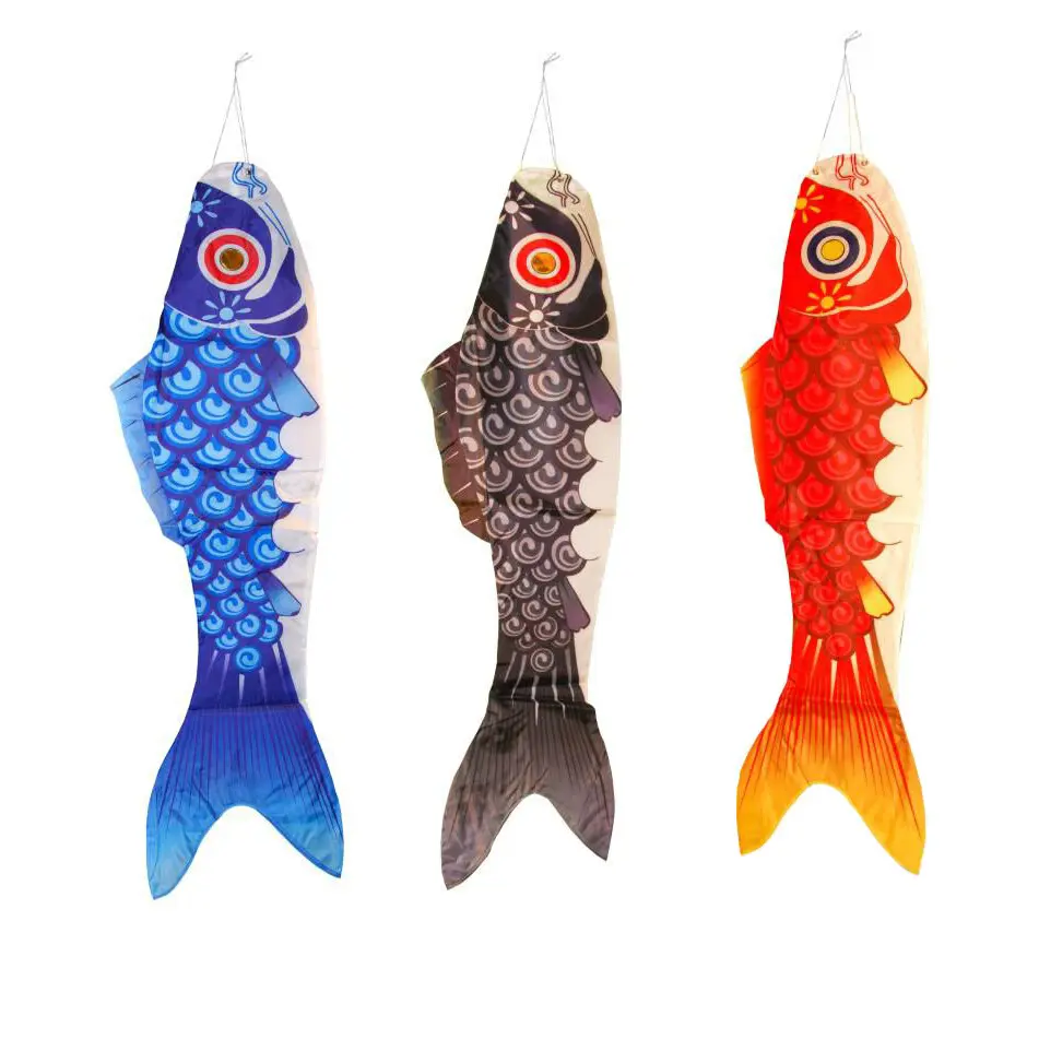 Wolkenstürmer Blau Wetterfahne Koi Fish