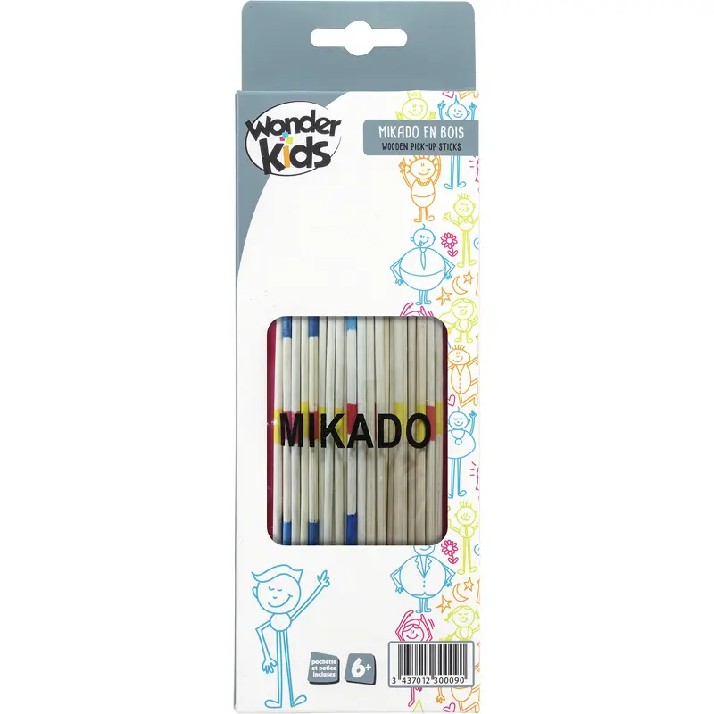 Mikado Spiel aus Holz + Tasche + Anleitung Wonderkids