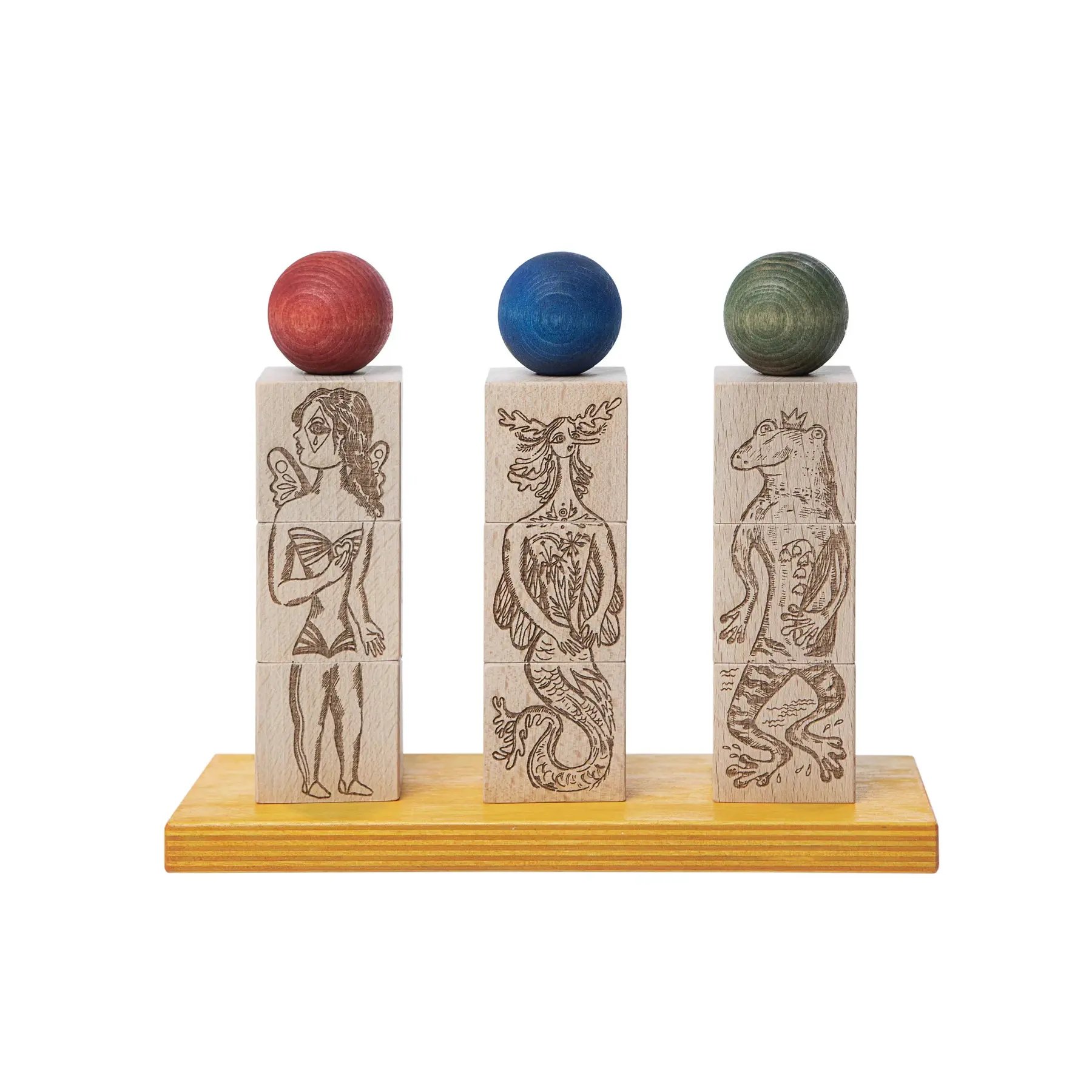 Stapeltspiel Wooden Story Dreamland - Montessori