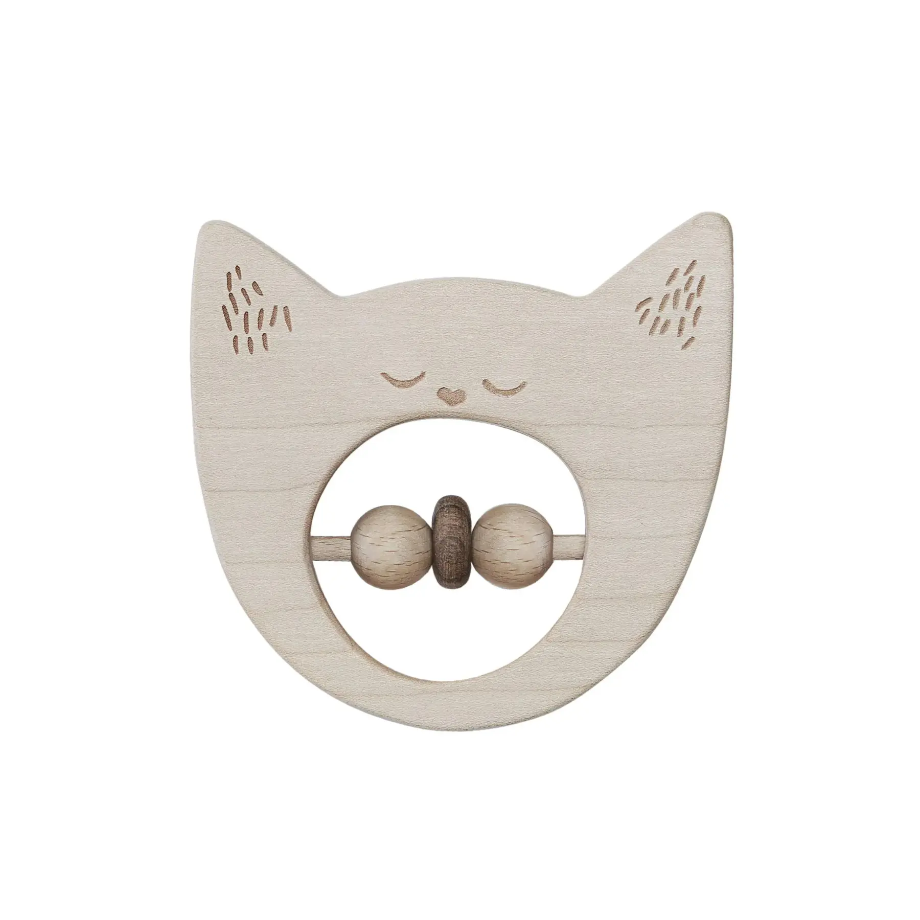 Rassel Wooden Story Yawning Cat