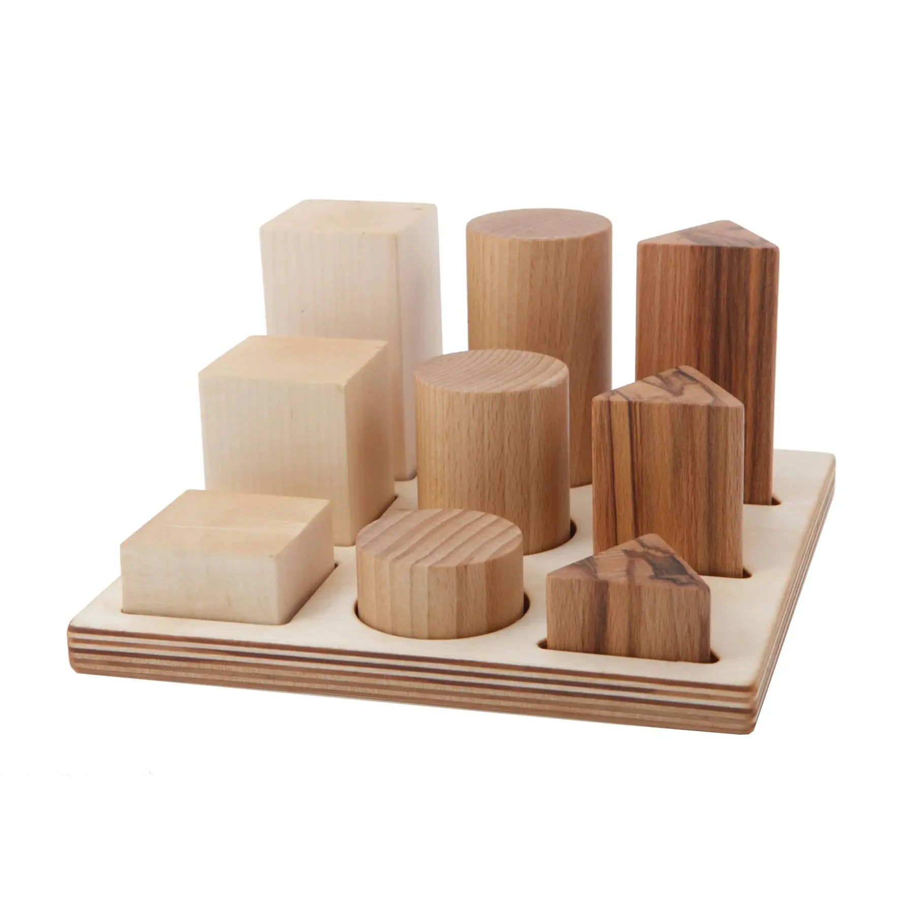 Puzzle d'encastrement en bois naturel XL Wooden Story