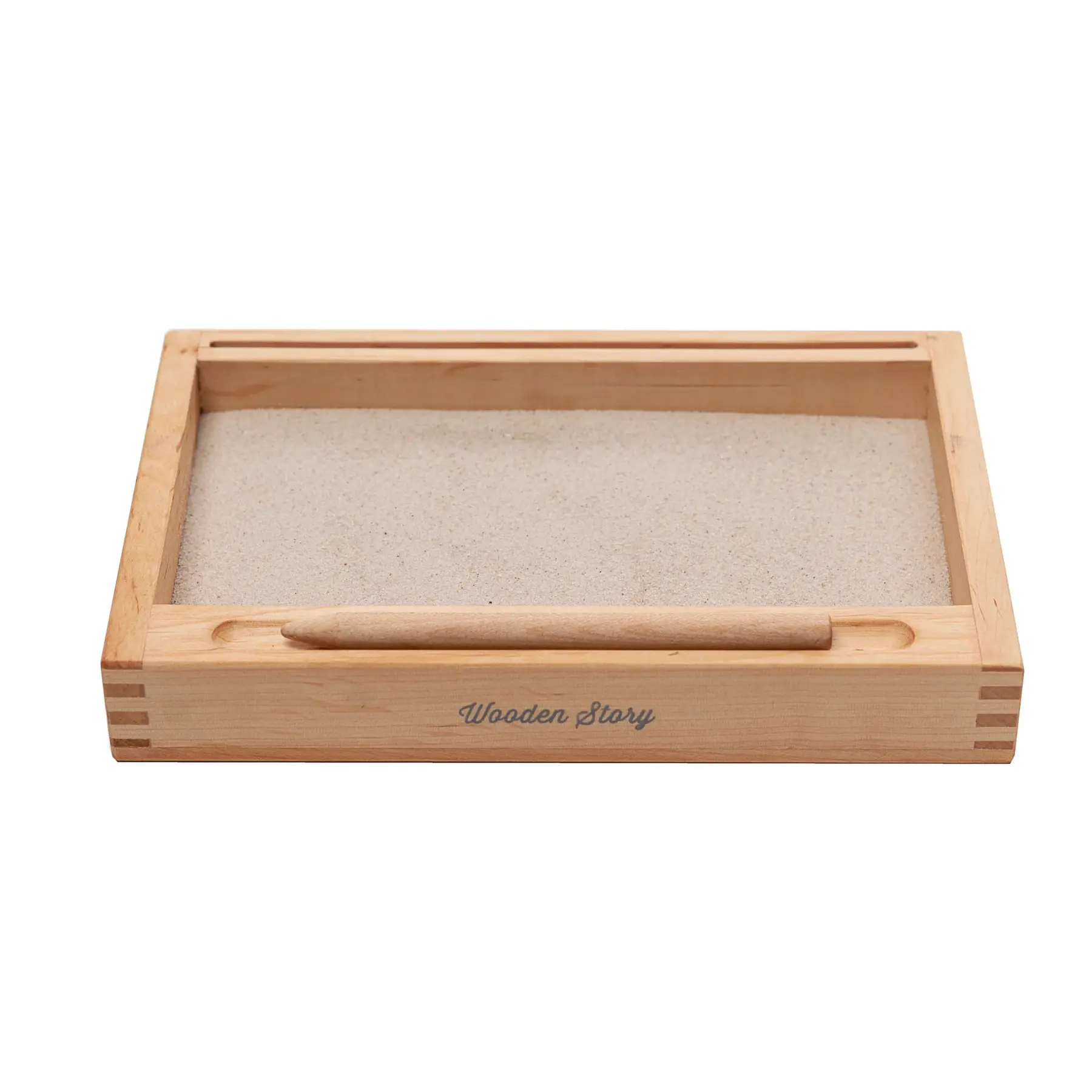 Plateau d'écriture dans le sable + porte-cartes Wooden Story