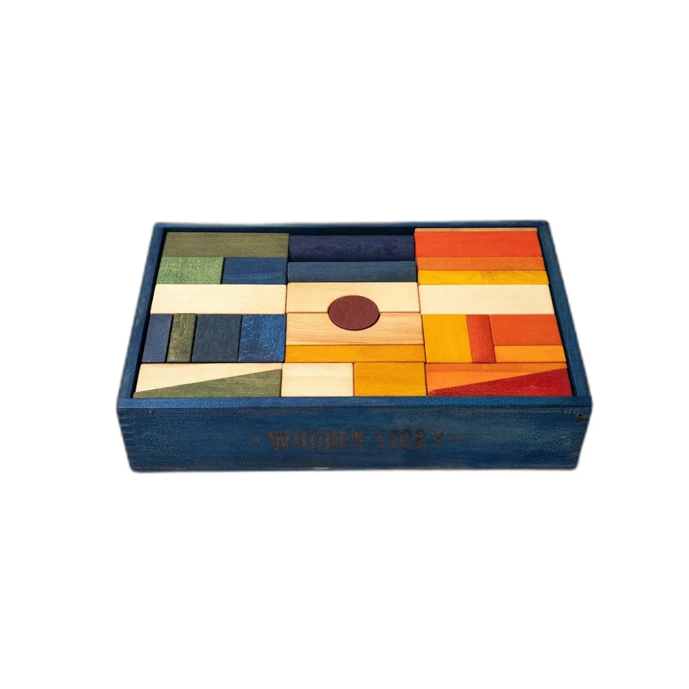 Jeux de société en bois dans un plateau 63 pièces Wooden Story