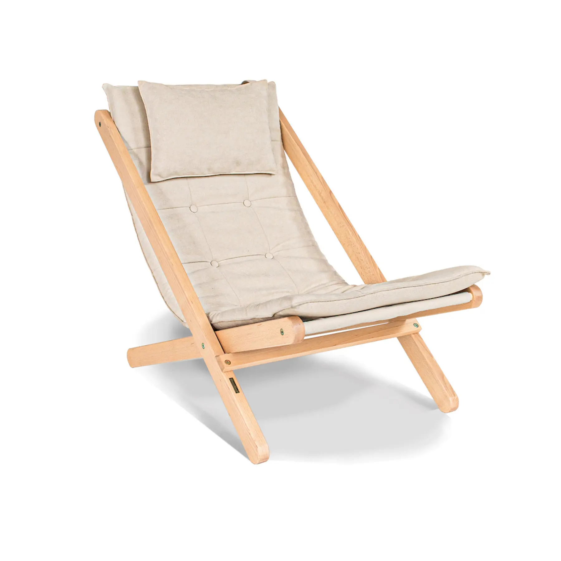 Unbehandelter Liegestuhl Woodman Allegro