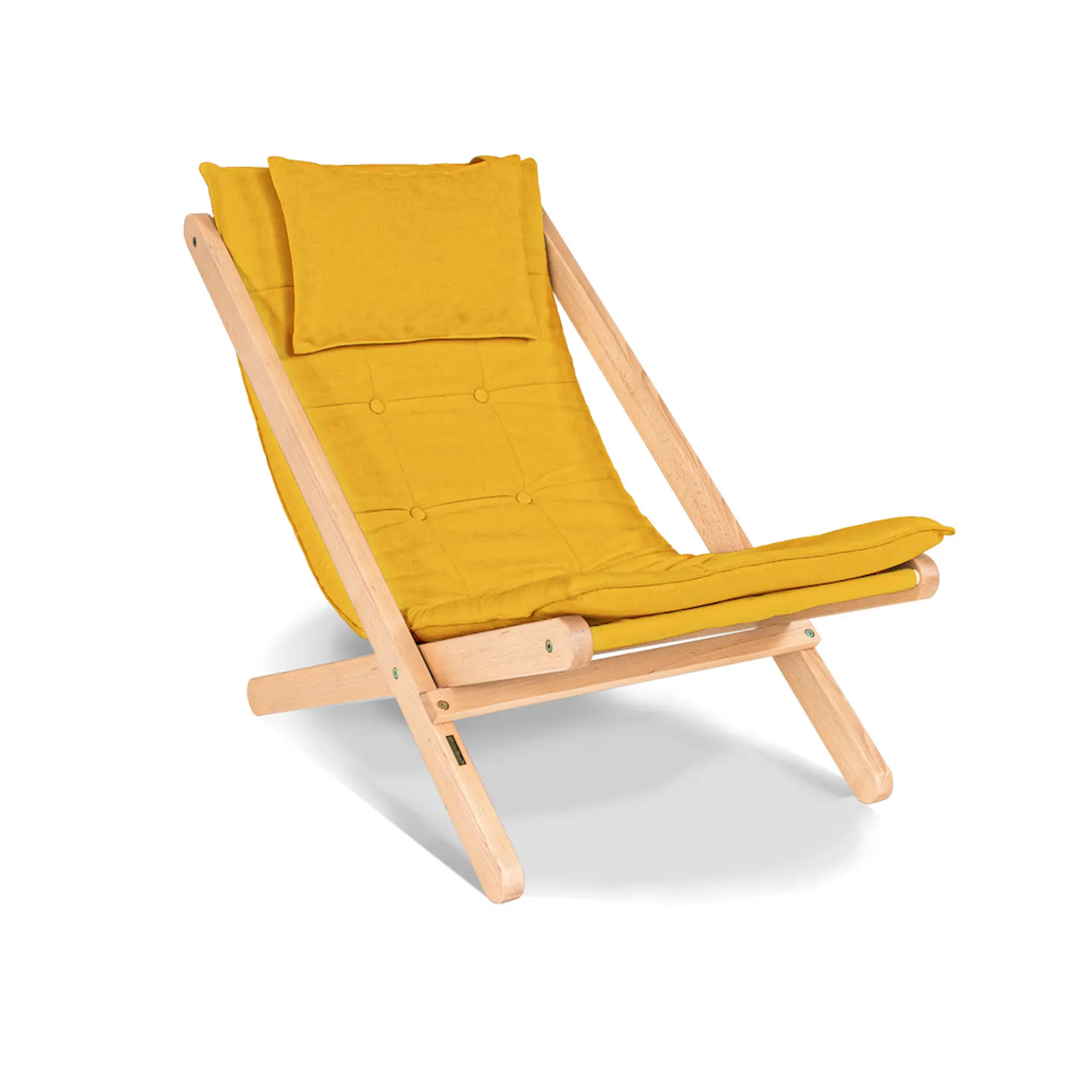 Unbehandelter Liegestuhl Woodman Allegro