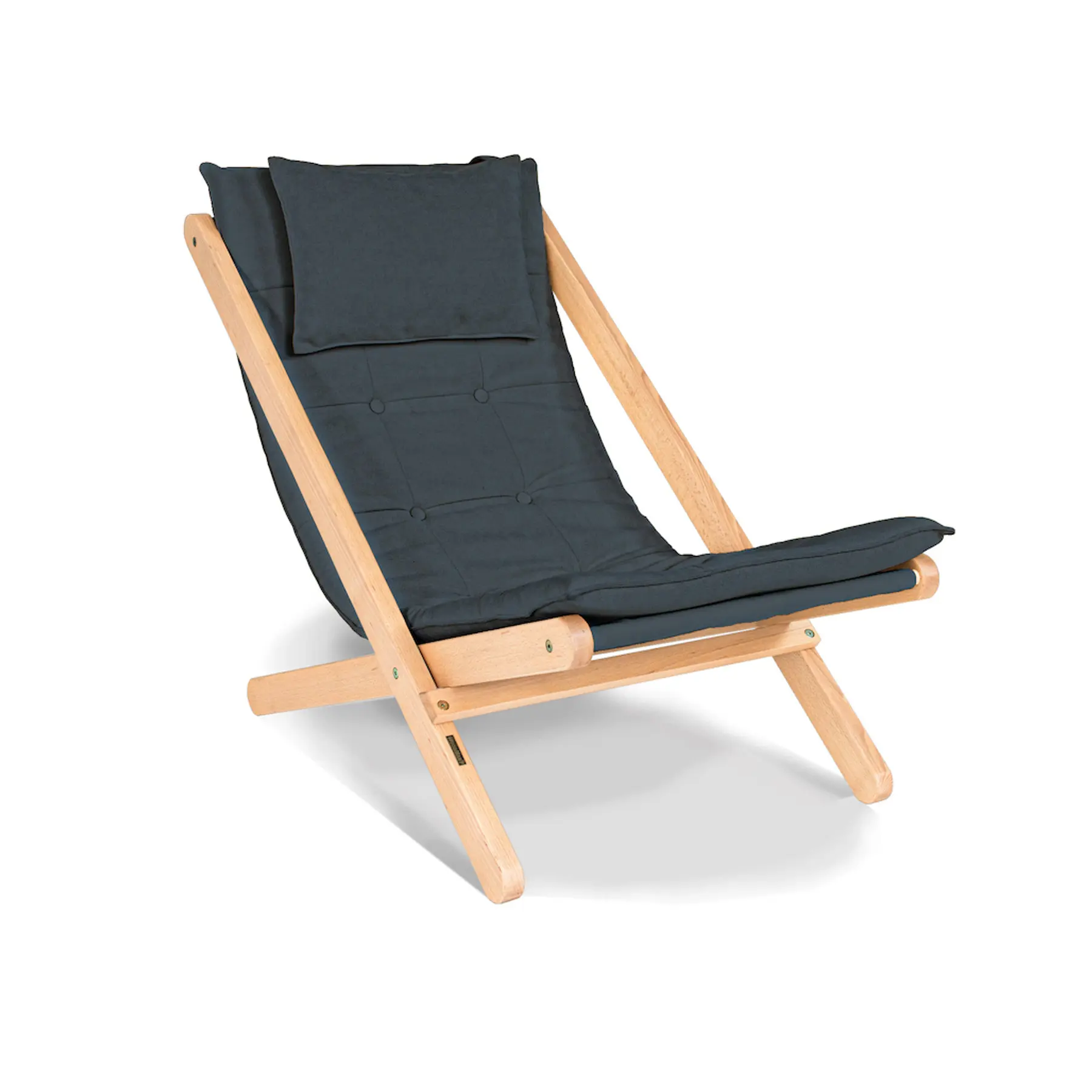 Unbehandelter Liegestuhl Woodman Allegro
