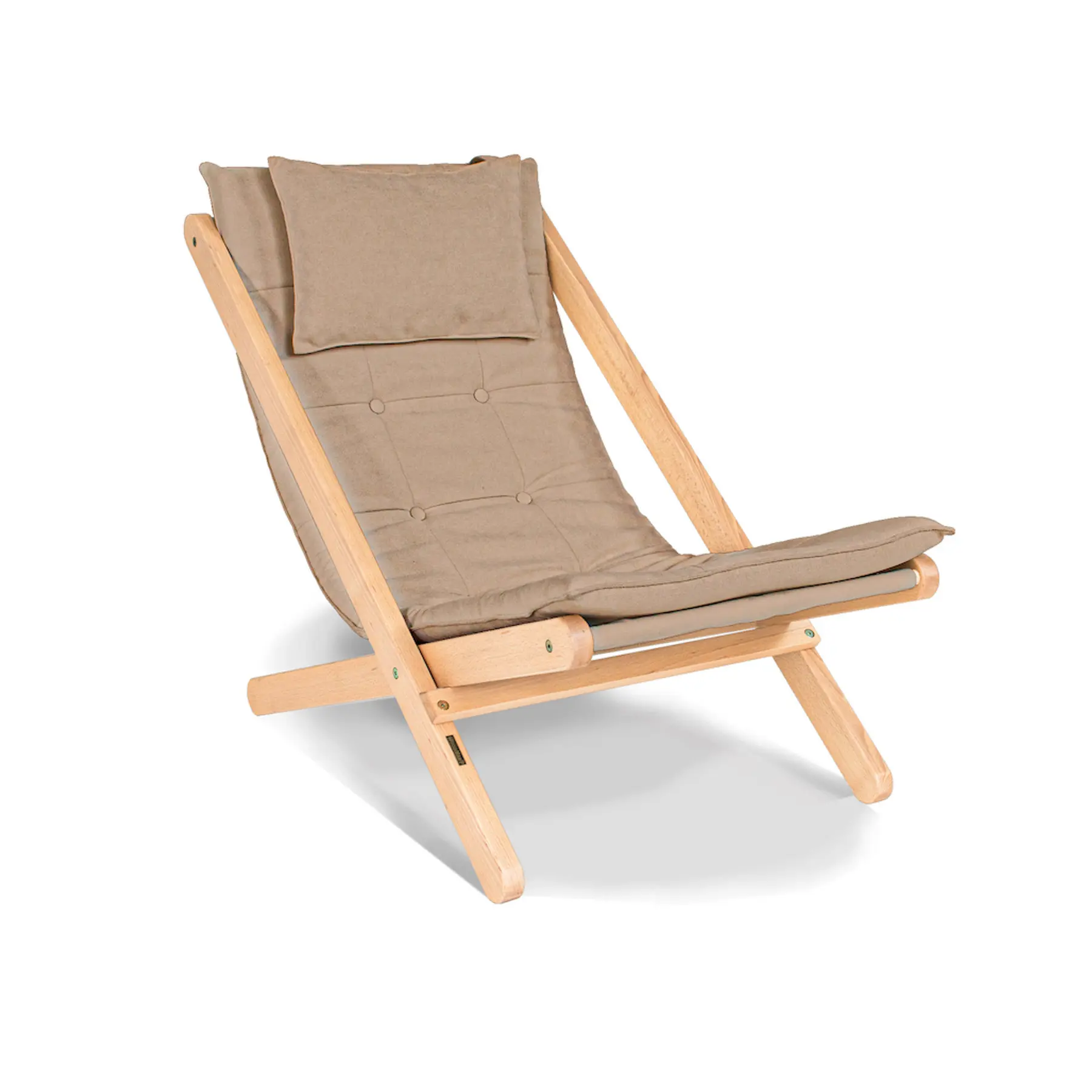 Unbehandelter Liegestuhl Woodman Allegro