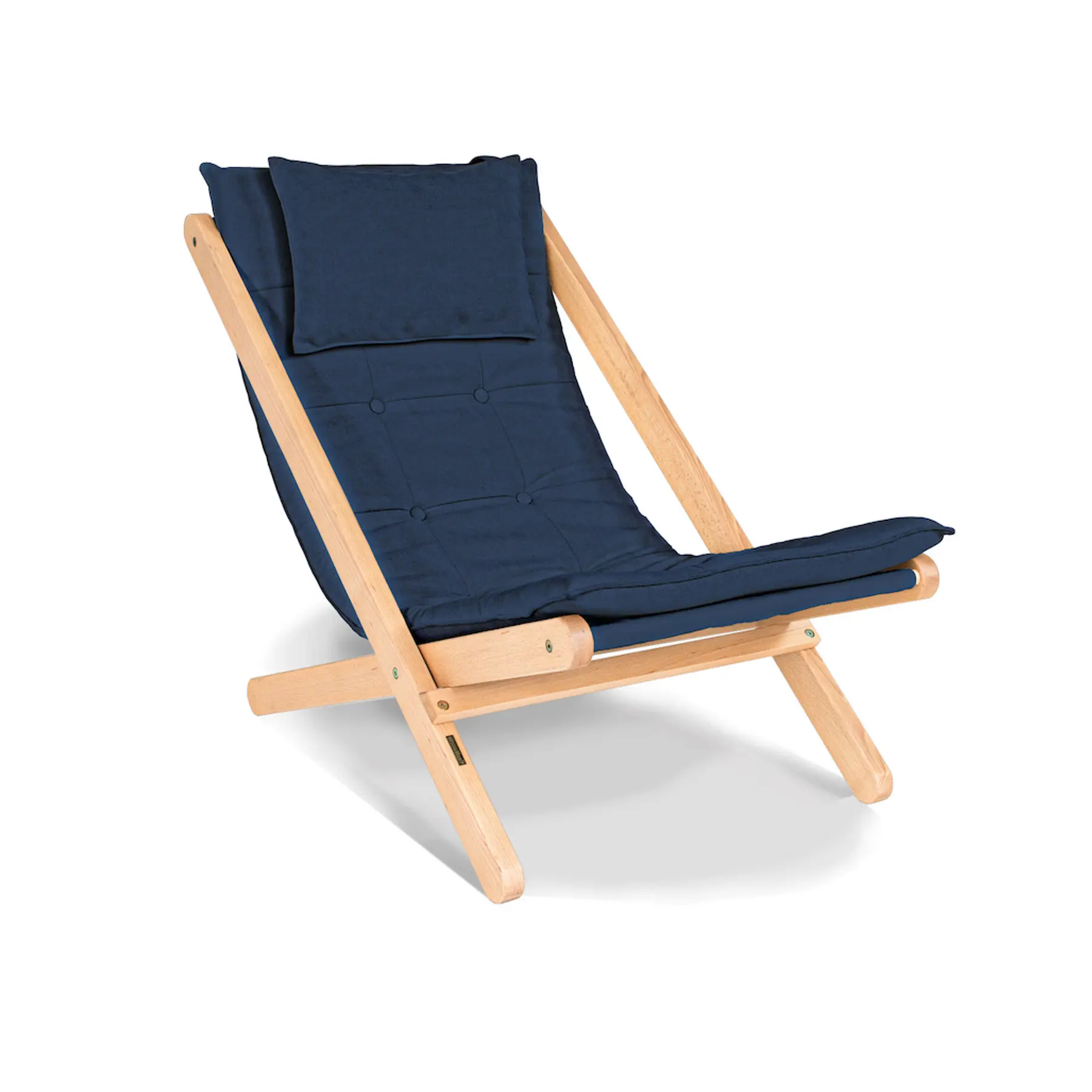 Unbehandelter Liegestuhl Woodman Allegro
