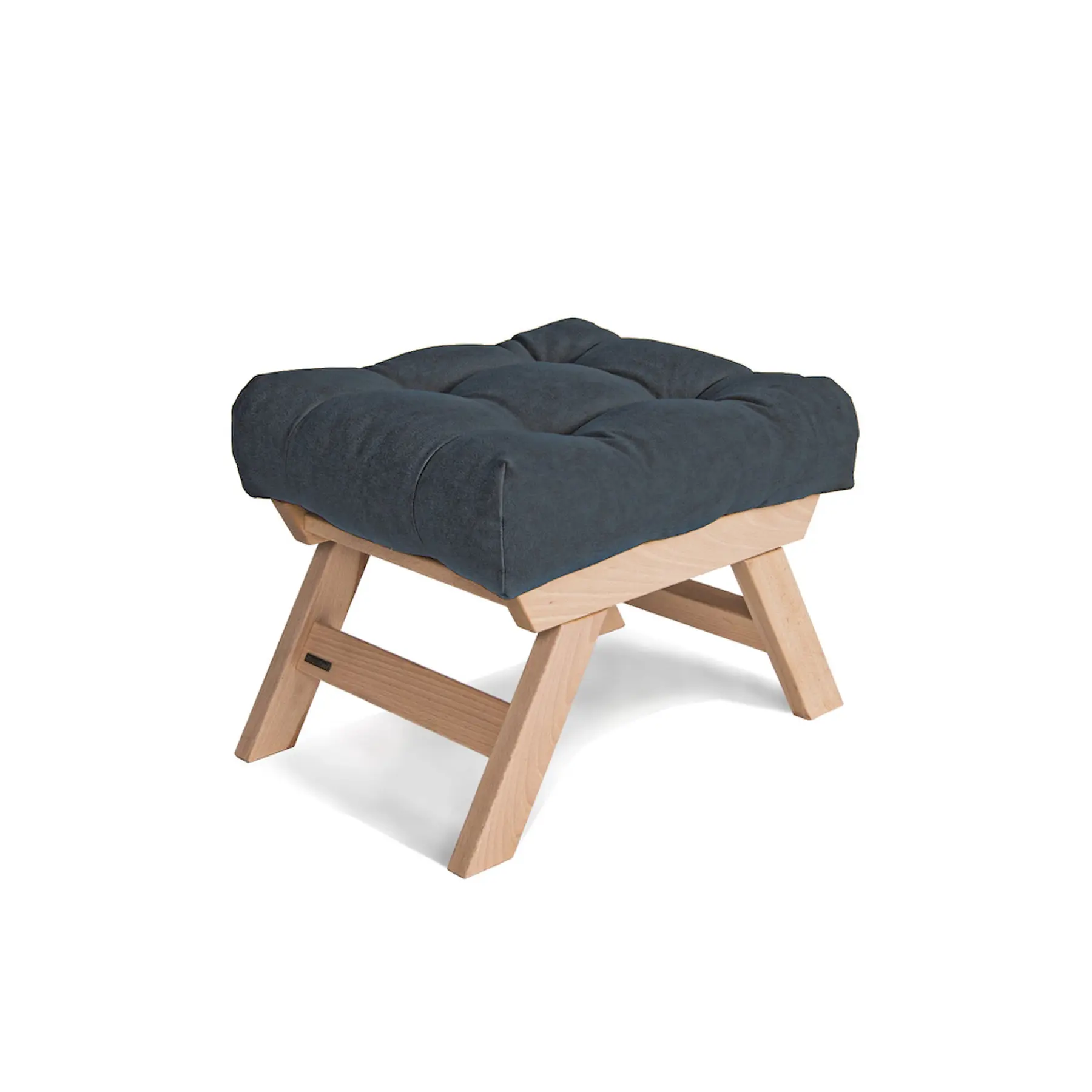Unbehandelter Pouf Woodman Allegro