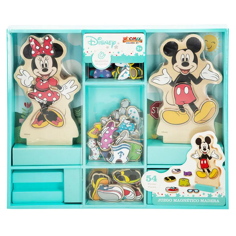 Holz Magnetspielset Woomax Disney Minnie (x54)